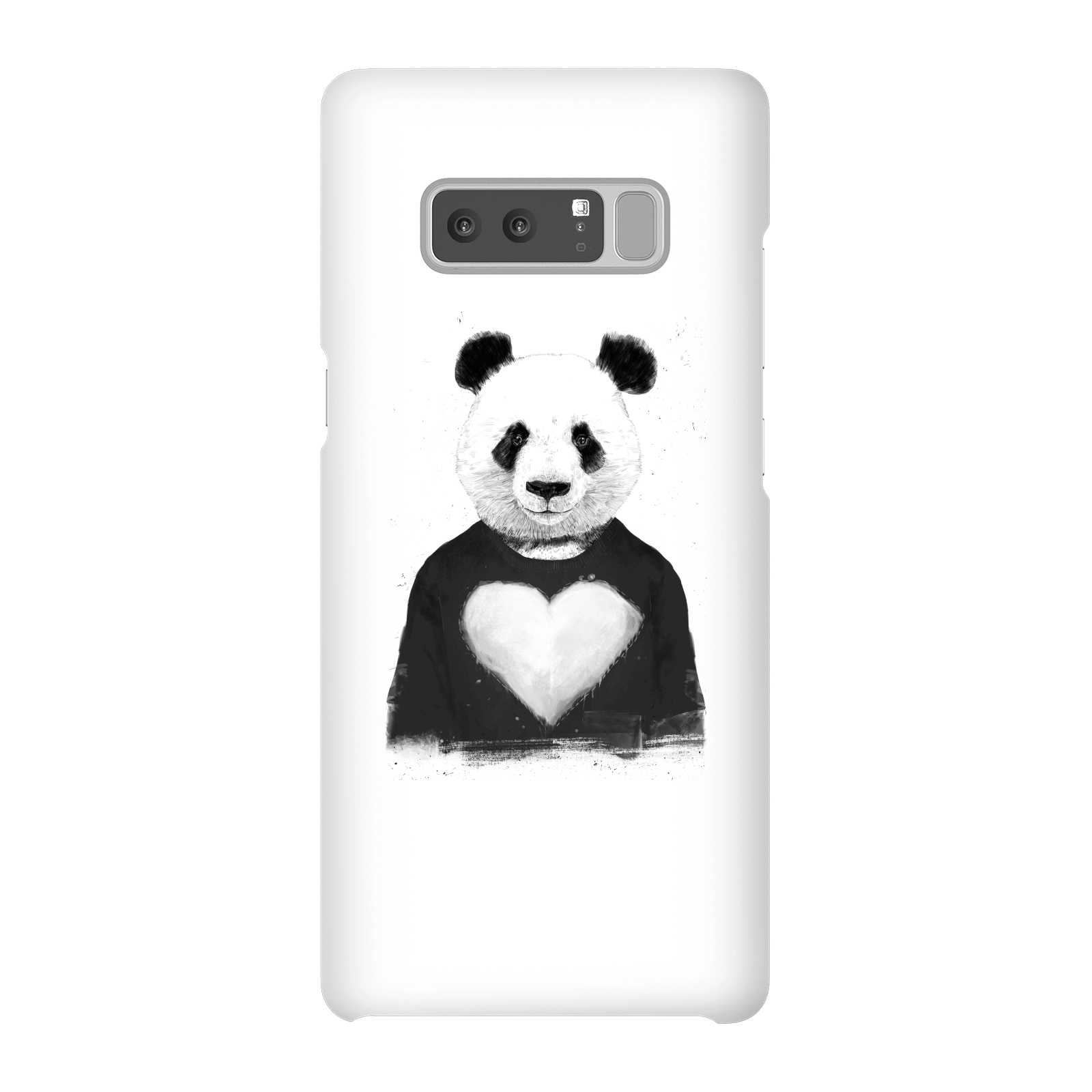 Balazs Solti Panda Love Phone Case for iPhone and Android - Samsung Note 8 - Snap Case - Gloss