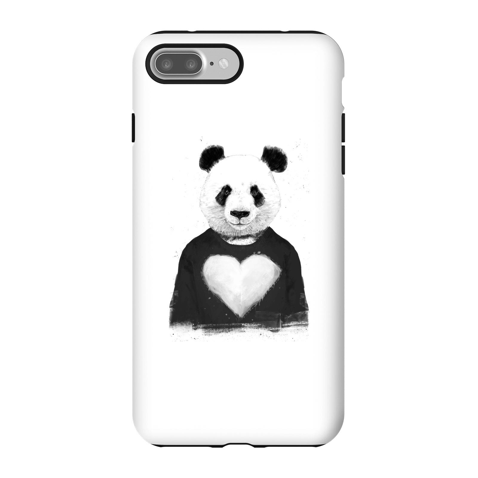 Balazs Solti Panda Love Phone Case for iPhone and Android - iPhone 7 Plus - Tough Case - Gloss