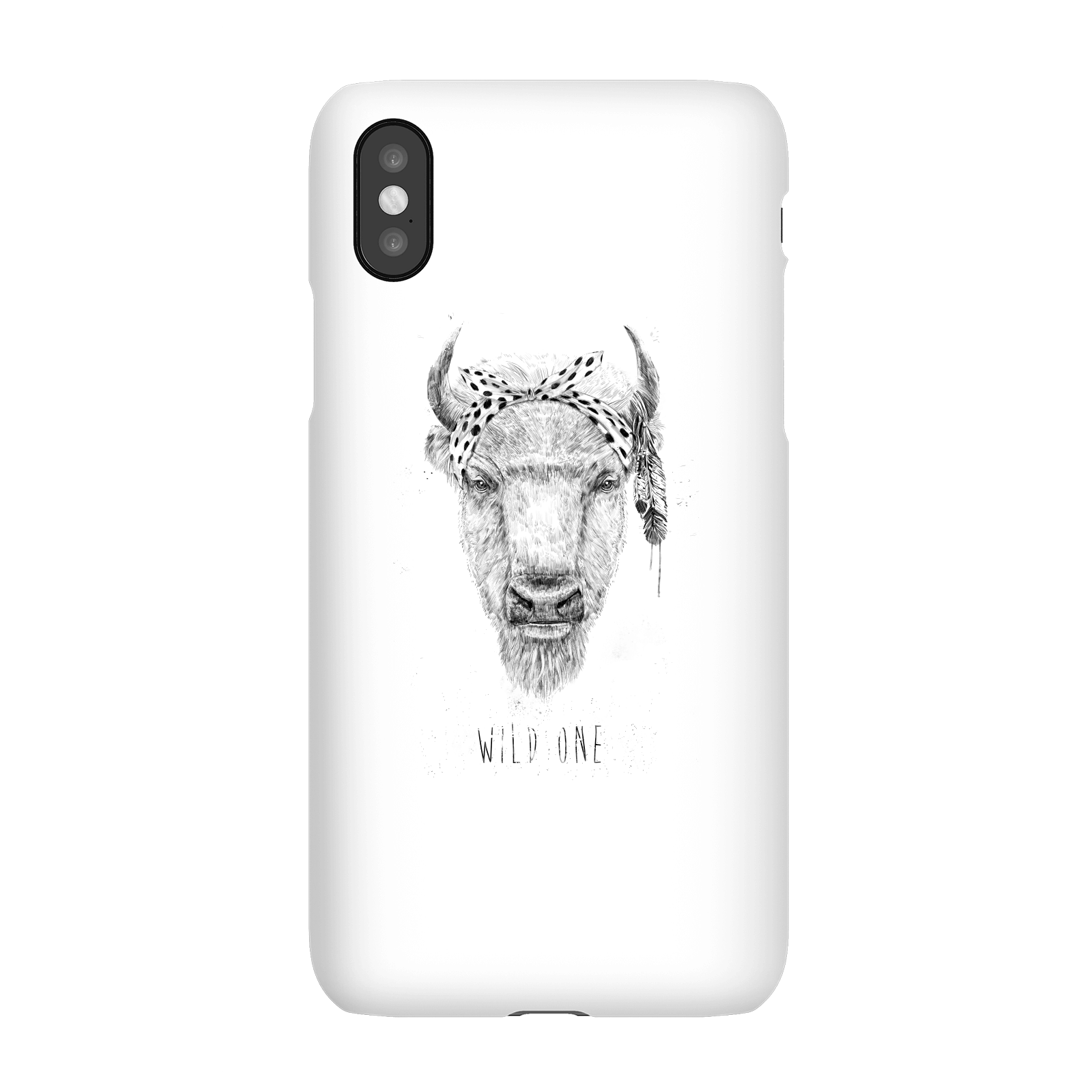 Balazs Solti Wild One Phone Case for iPhone and Android - iPhone X - Snap Case - Matte