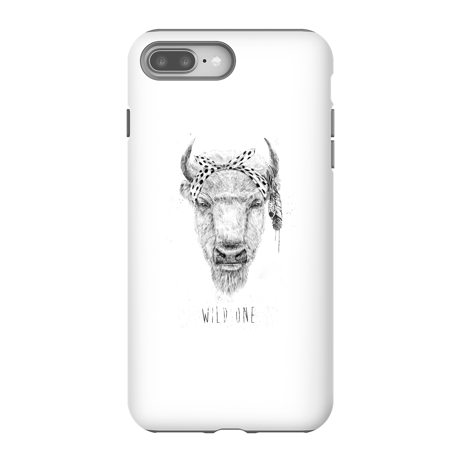 Balazs Solti Wild One Phone Case for iPhone and Android - iPhone 8 Plus - Tough Case - Matte
