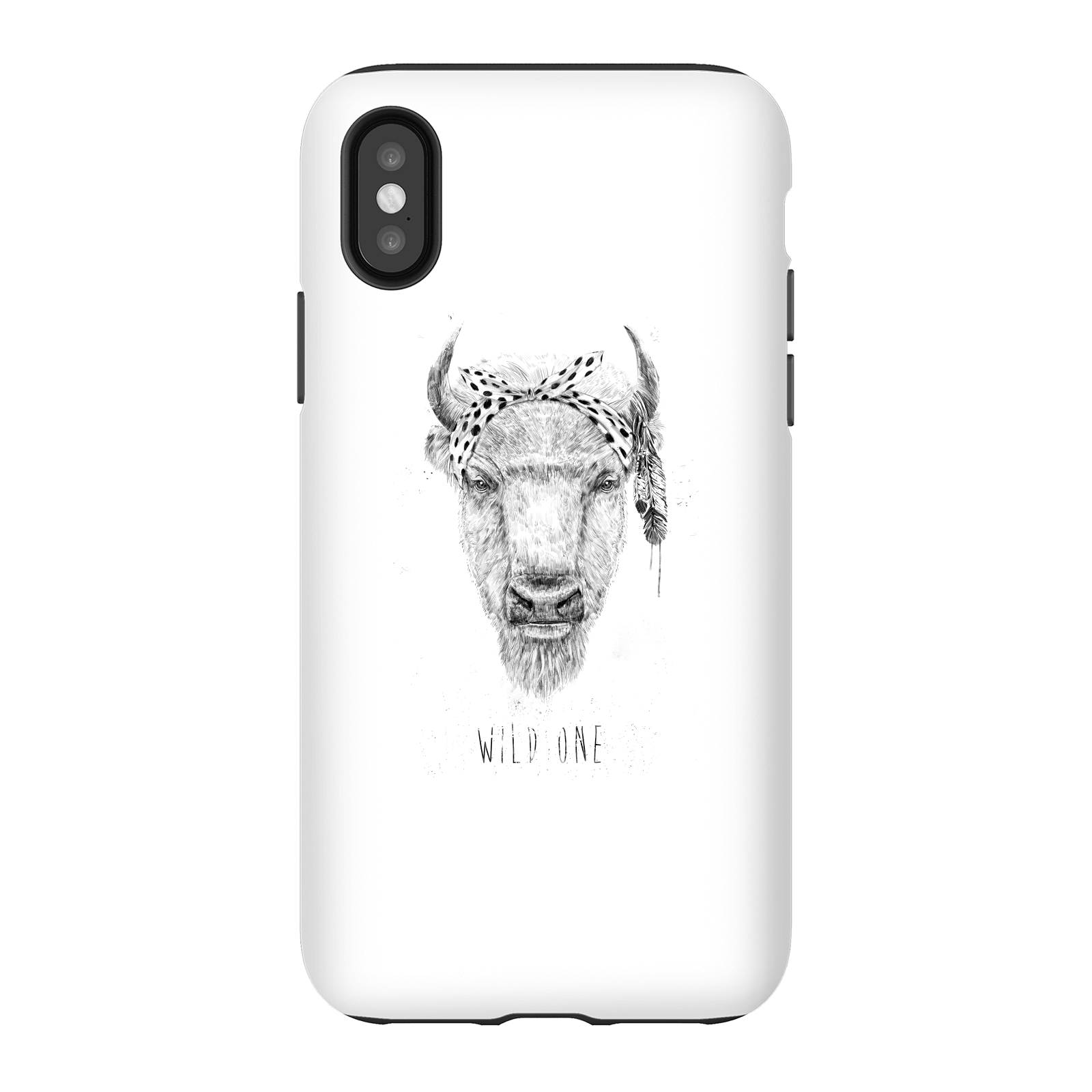 Balazs Solti Wild One Phone Case for iPhone and Android - iPhone X - Tough Case - Matte