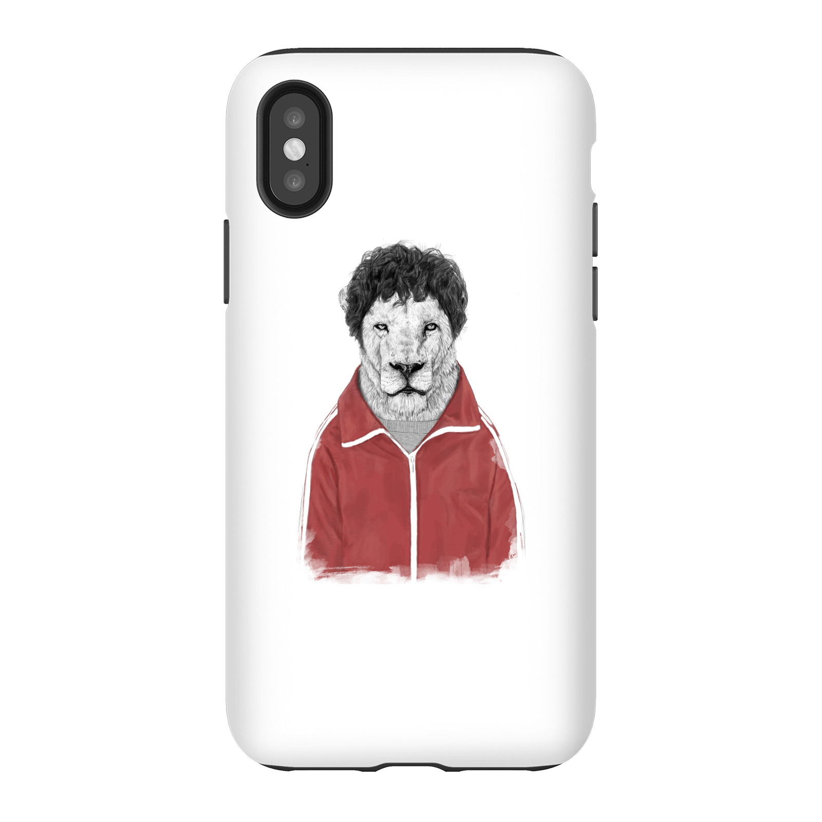 Balazs Solti Sporty Lion Phone Case for iPhone and Android - iPhone X - Tough Case - Matte
