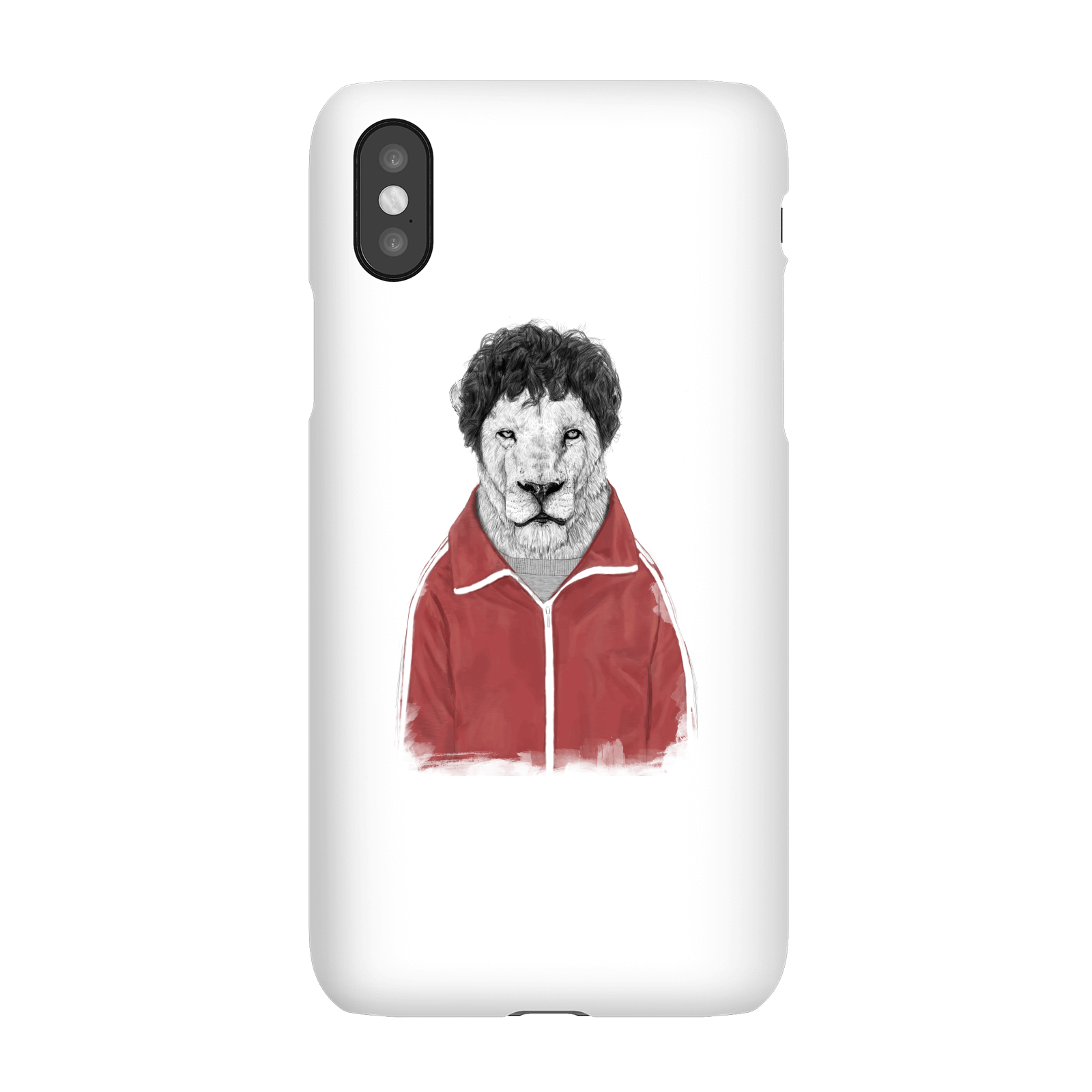Balazs Solti Sporty Lion Phone Case for iPhone and Android - iPhone X - Snap Case - Gloss