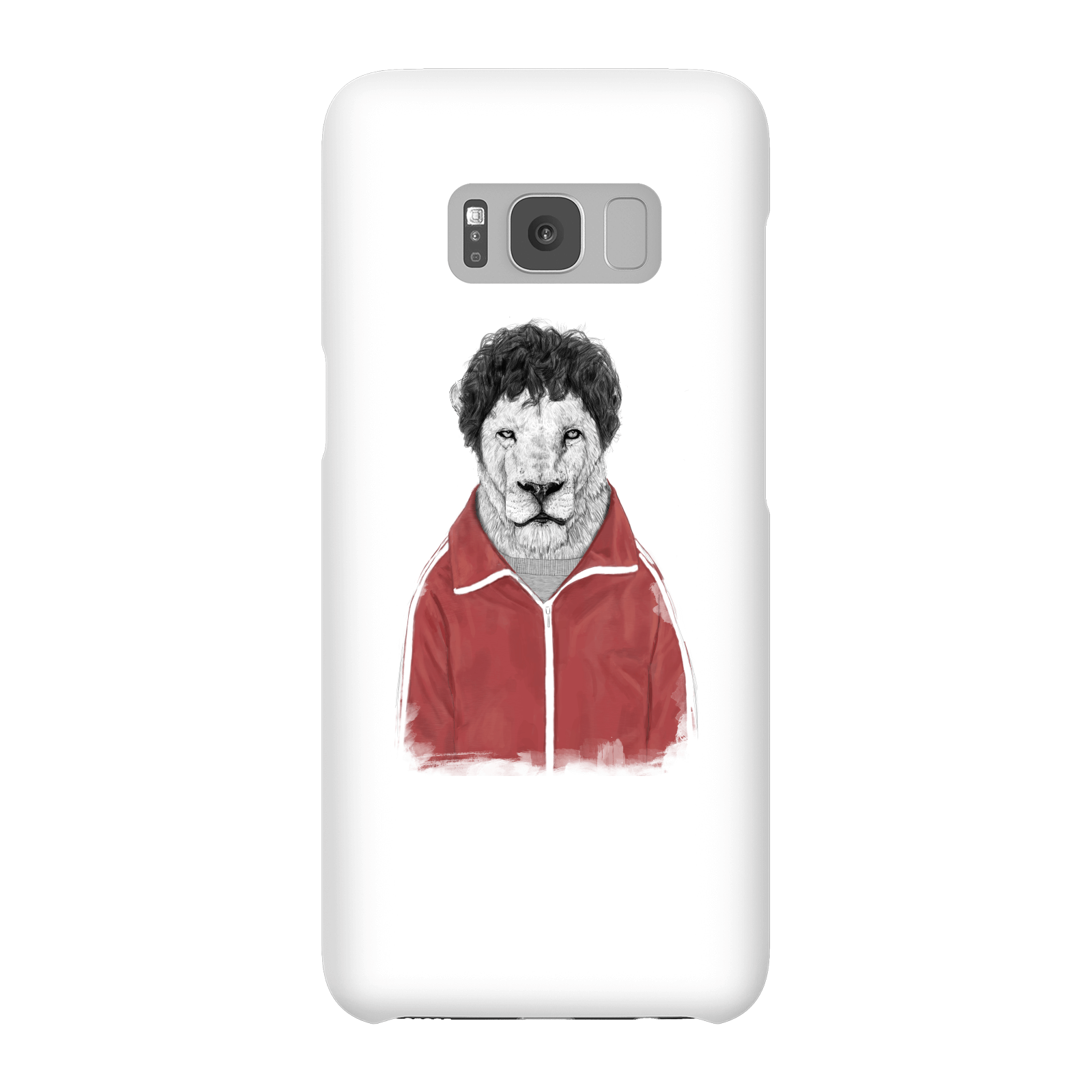 balazs solti sporty lion phone case for iphone and android - samsung s8 - snap case - gloss
