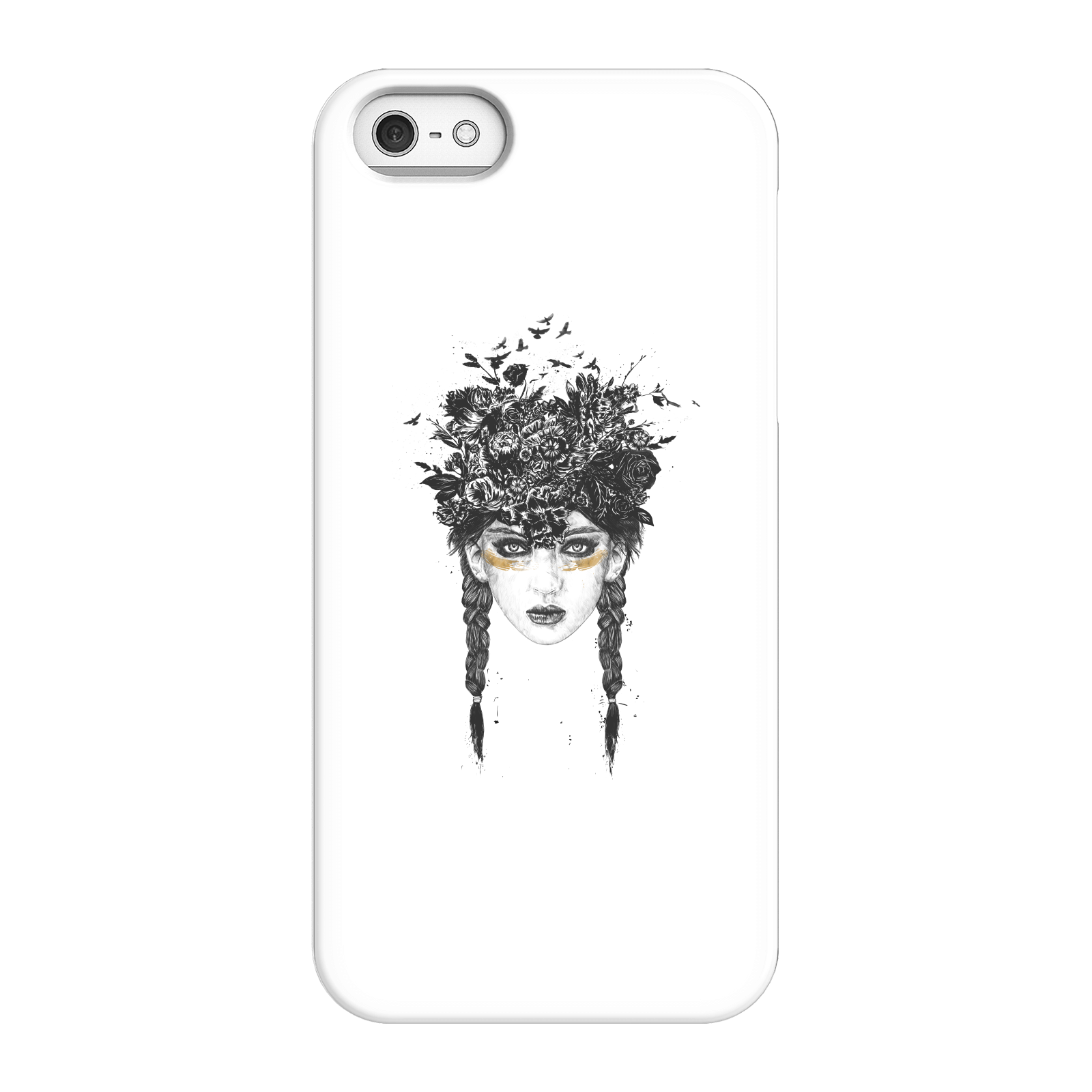 Balazs Solti Native Girl Phone Case for iPhone and Android - iPhone 5/5s - Snap Case - Matte