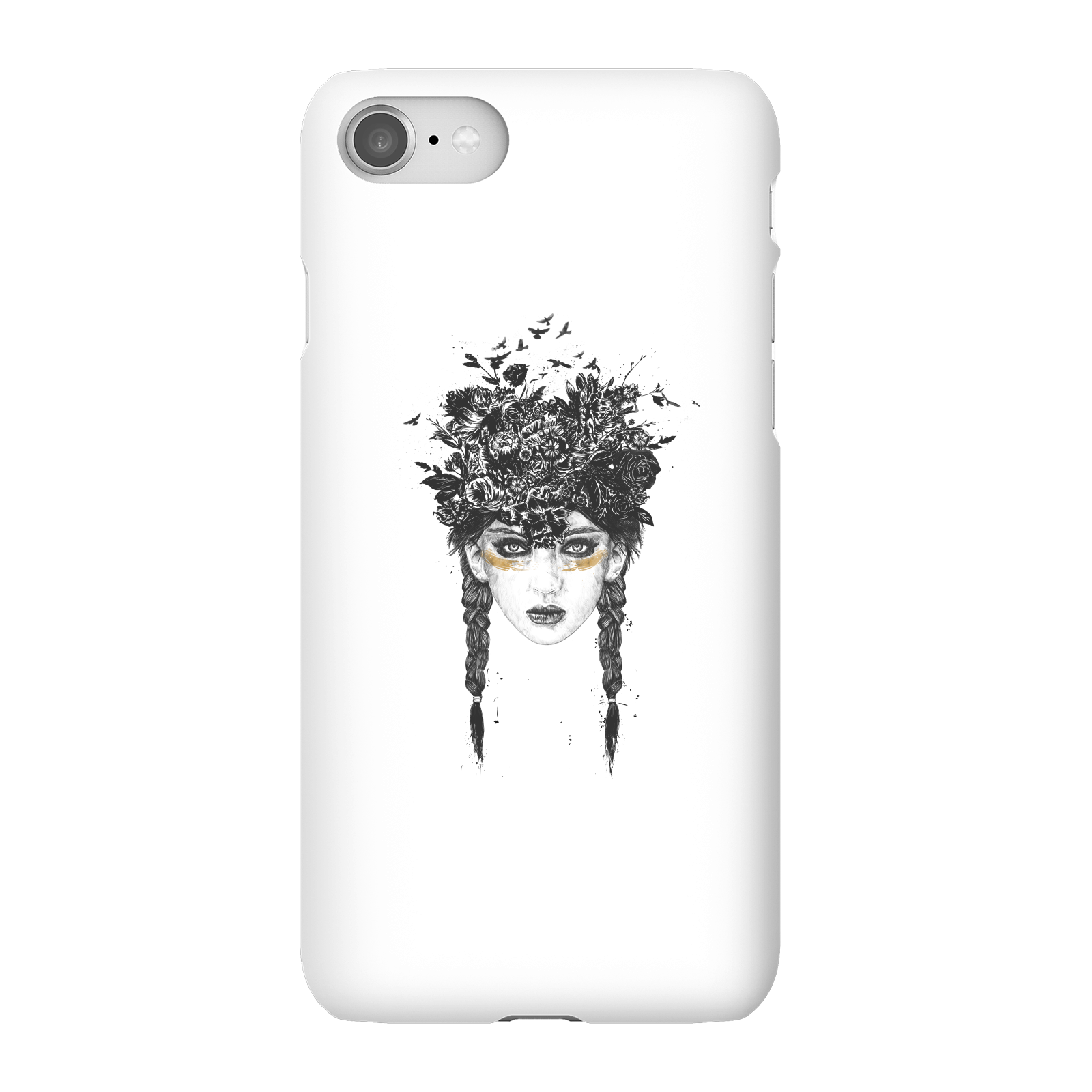 Balazs Solti Native Girl Phone Case for iPhone and Android - iPhone 8 - Snap Case - Matte