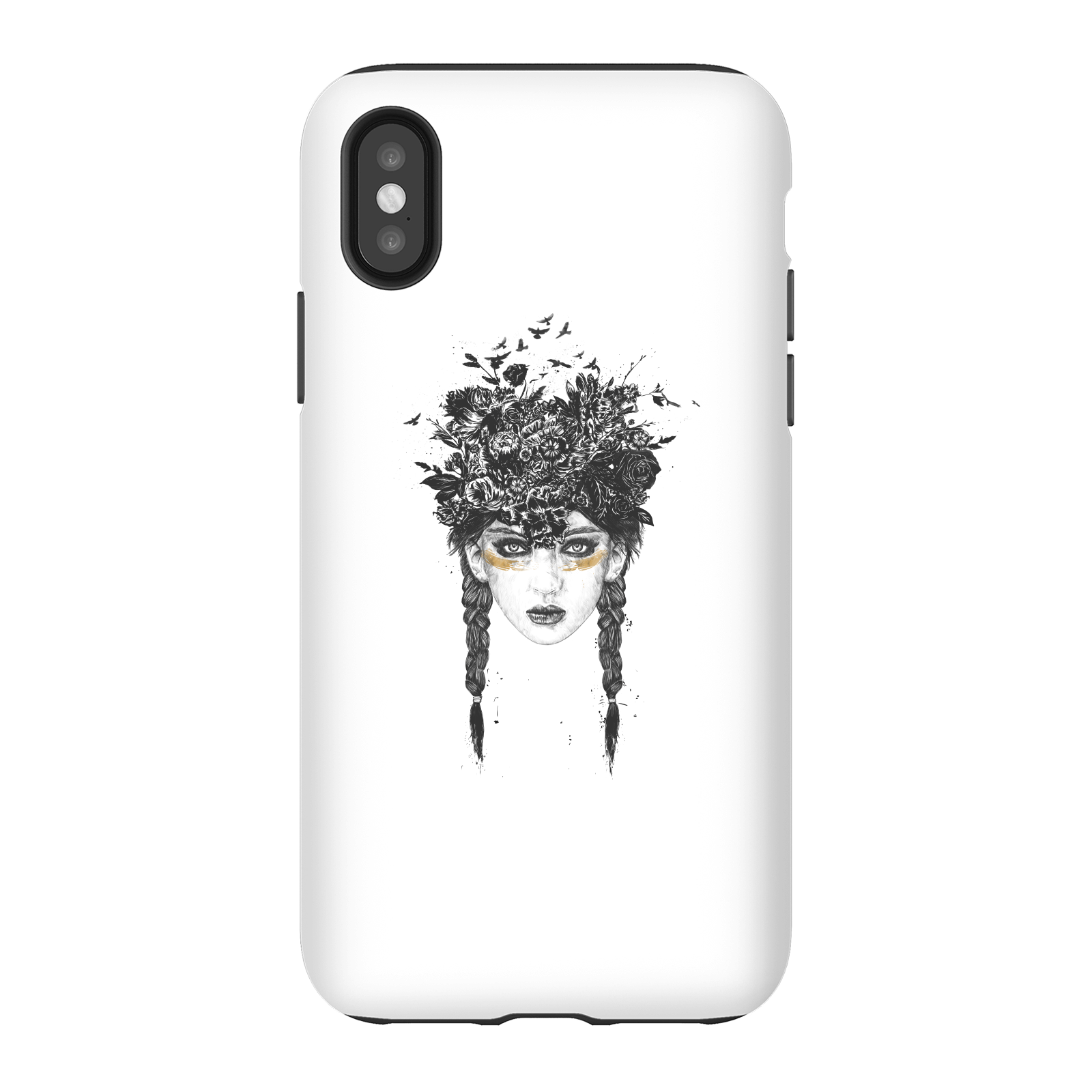 Balazs Solti Native Girl Phone Case for iPhone and Android - iPhone X - Tough Case - Matte