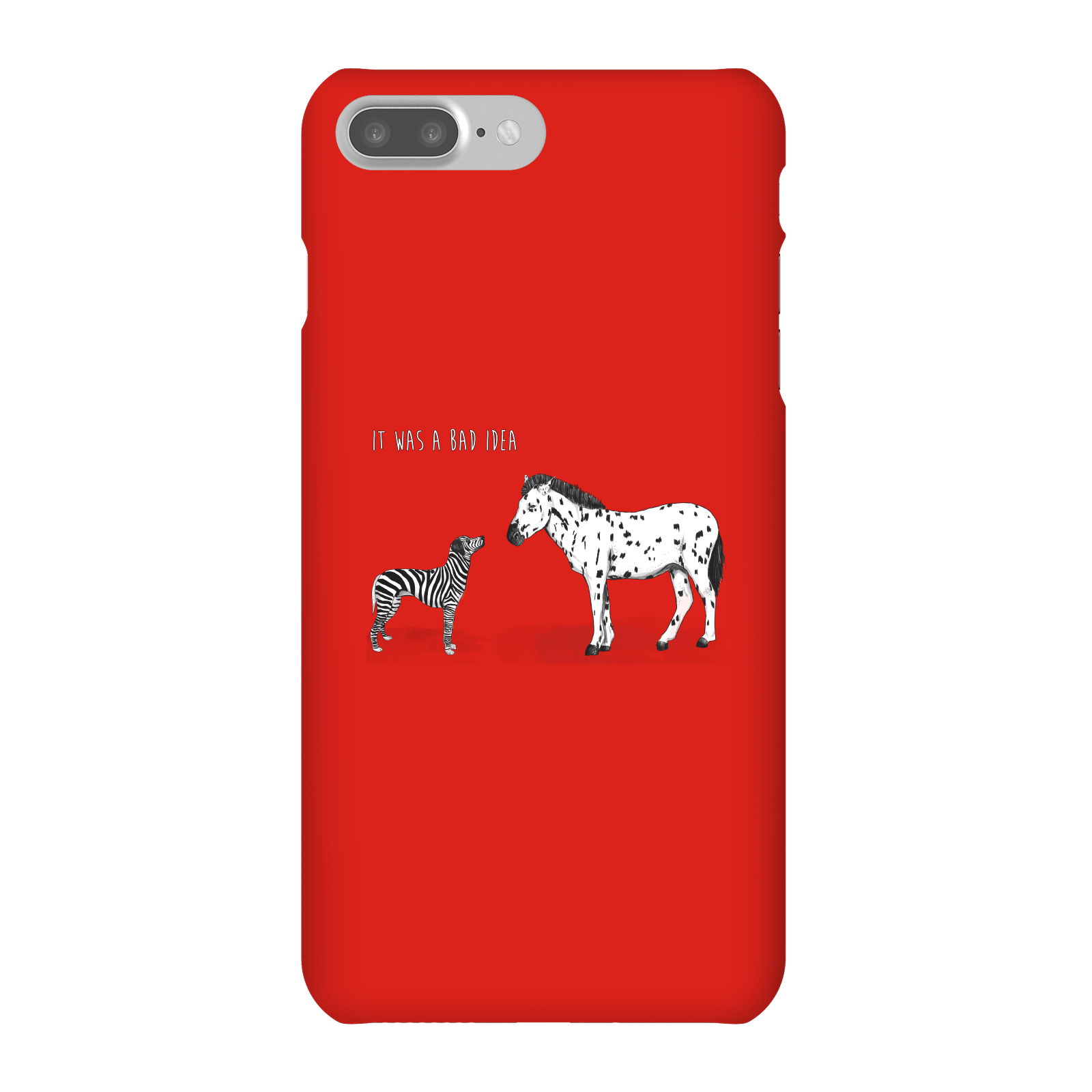 Balazs Solti It Was A Bad Idea Phone Case for iPhone and Android - iPhone 7 Plus - Snap Case - Matte