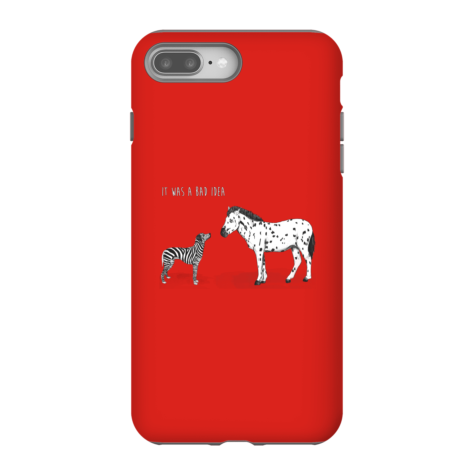 Balazs Solti It Was A Bad Idea Phone Case for iPhone and Android - iPhone 8 Plus - Tough Case - Matte