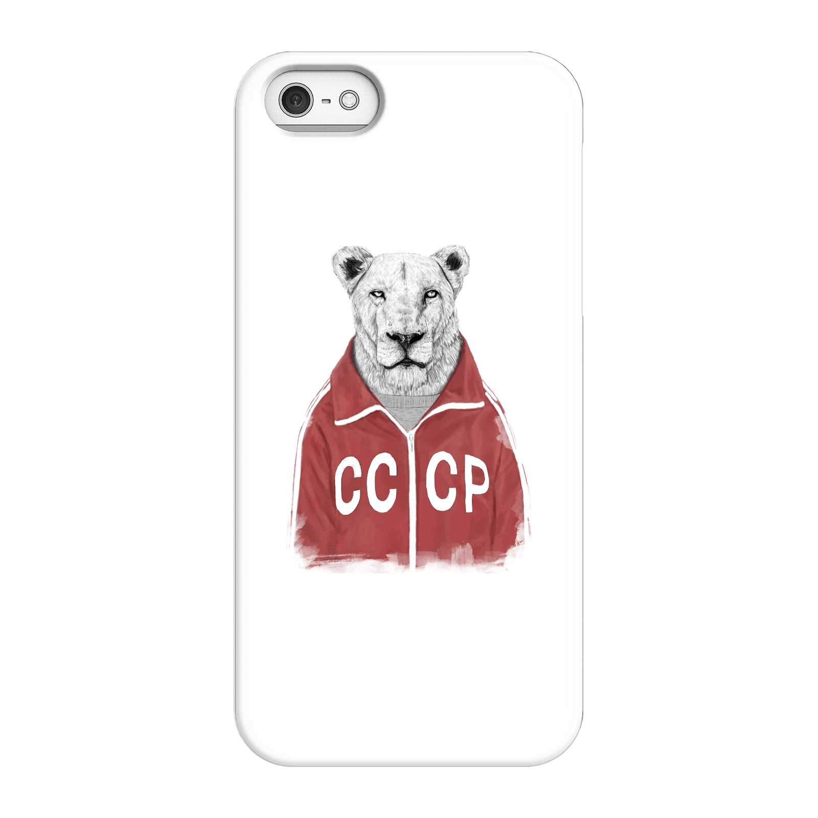 Balazs Solti CCCP Lion Phone Case for iPhone and Android - iPhone 5/5s - Snap Case - Matte