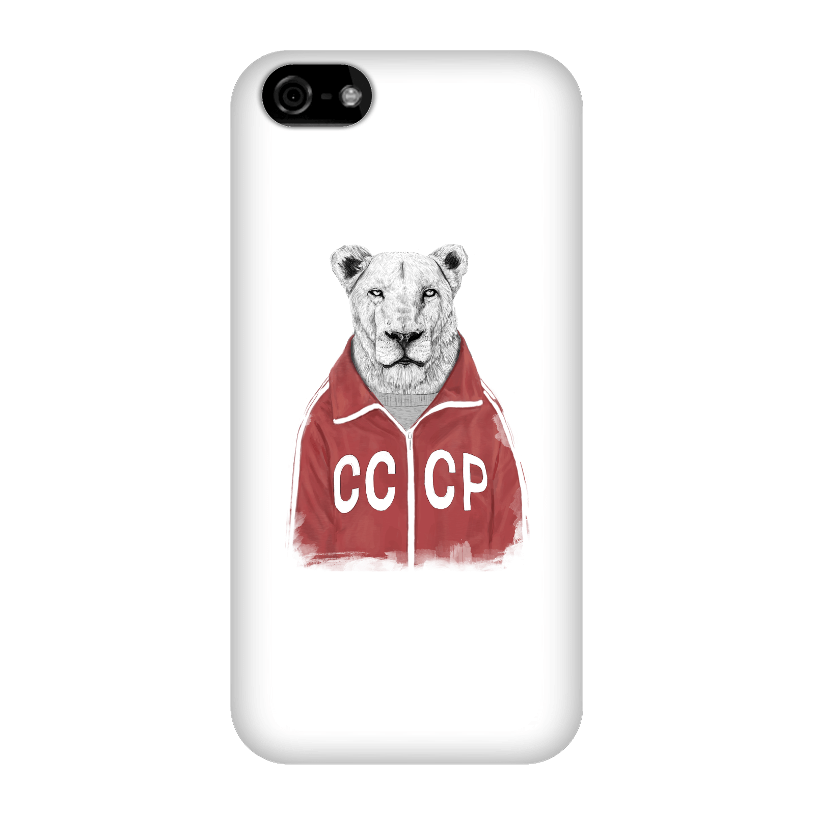 Balazs Solti CCCP Lion Phone Case for iPhone and Android - iPhone 5C - Snap Case - Matte