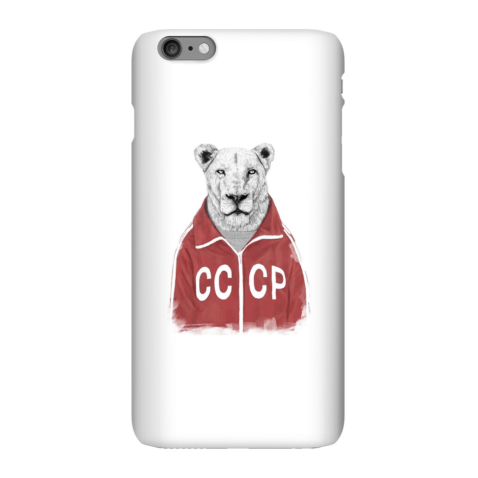 Balazs Solti CCCP Lion Phone Case for iPhone and Android - iPhone 6 Plus - Snap Case - Matte