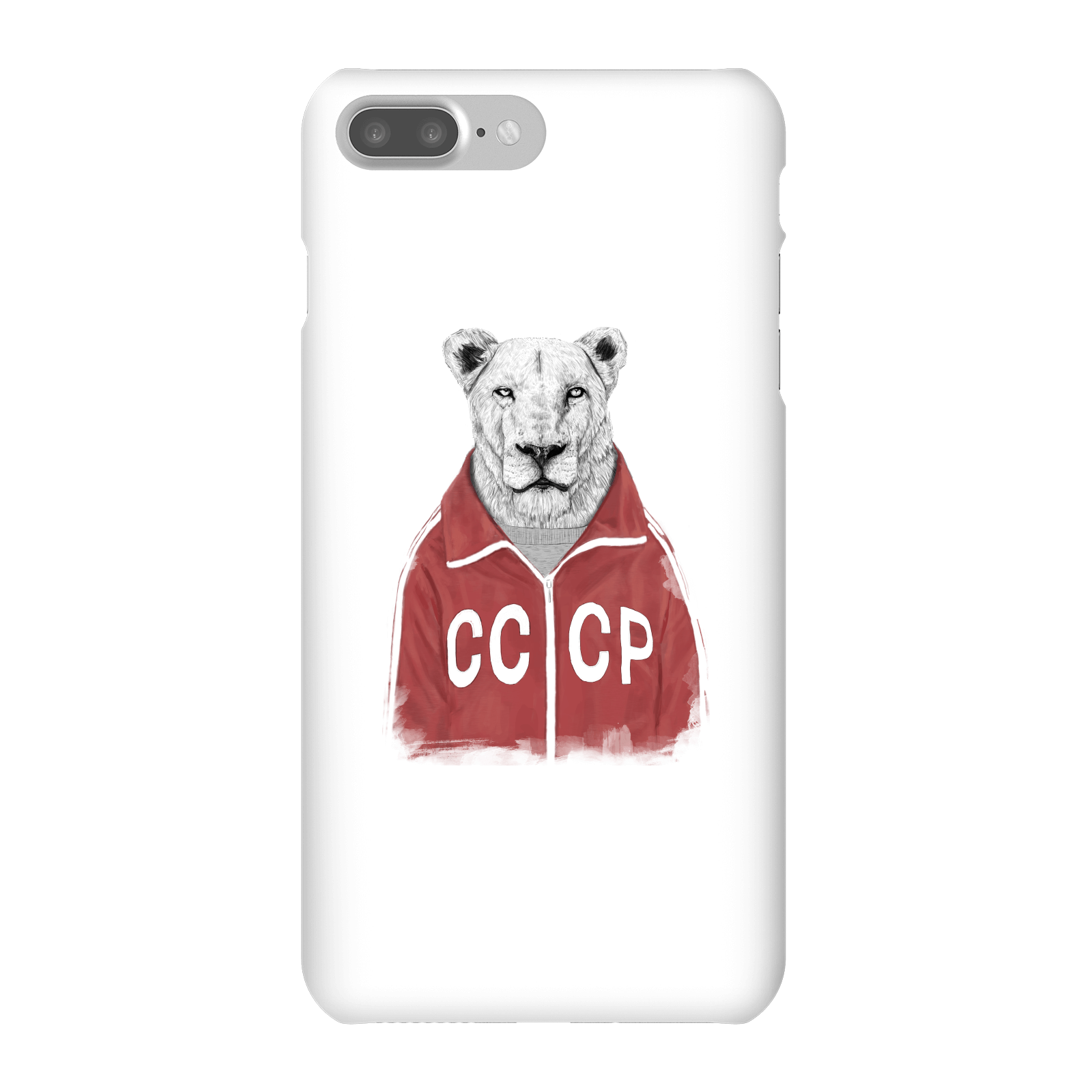 Balazs Solti CCCP Lion Phone Case for iPhone and Android - iPhone 7 Plus - Snap Case - Matte
