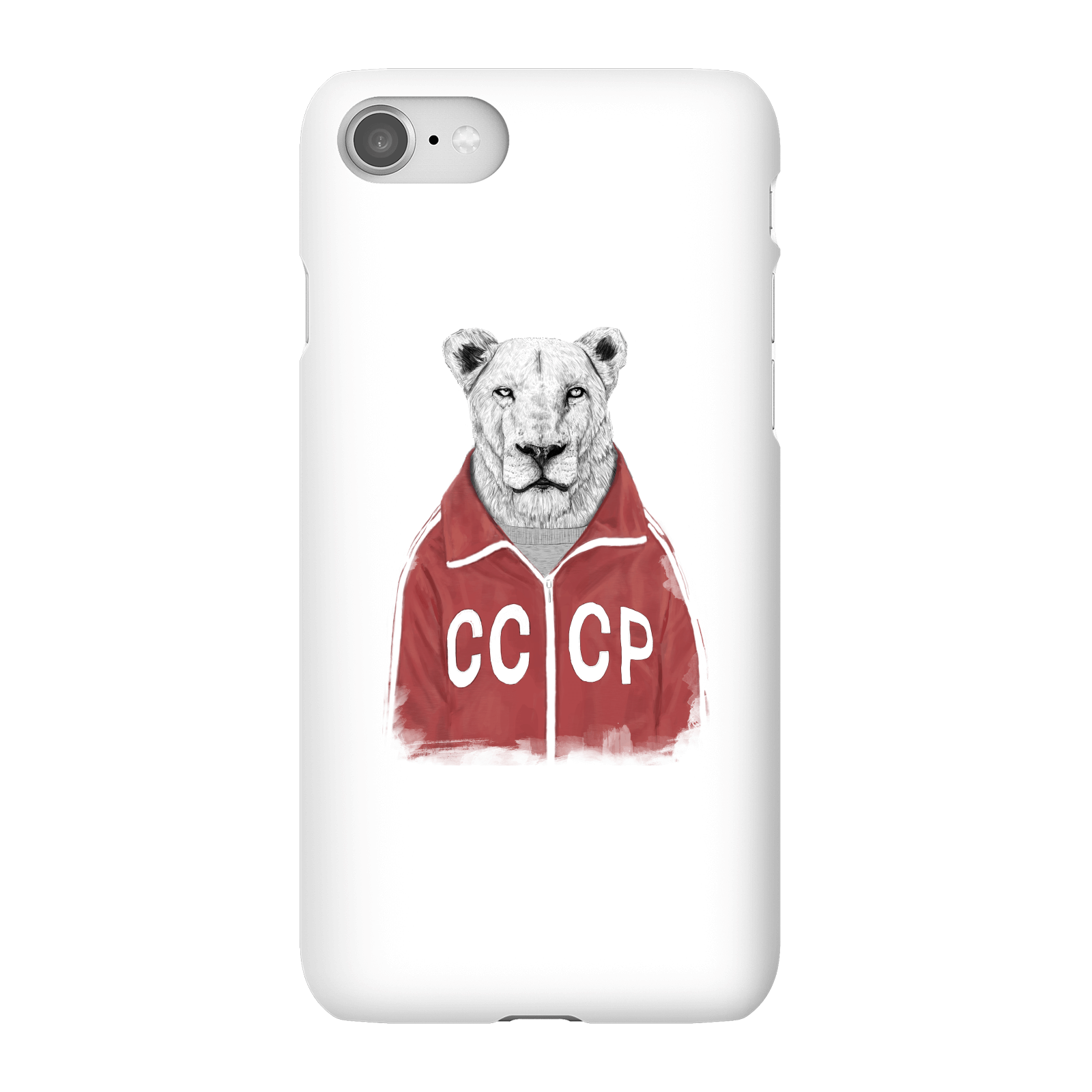 Balazs Solti CCCP Lion Phone Case for iPhone and Android - iPhone 8 - Snap Case - Matte