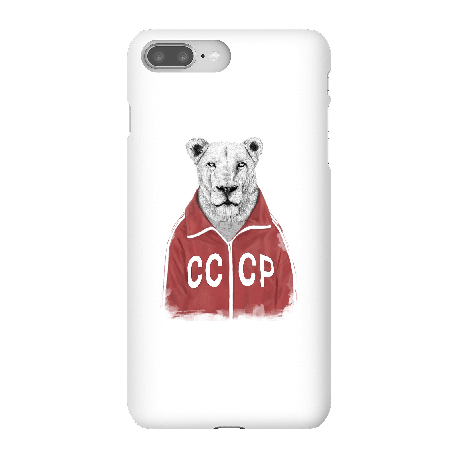 Balazs Solti CCCP Lion Phone Case for iPhone and Android - iPhone 8 Plus - Snap Case - Matte