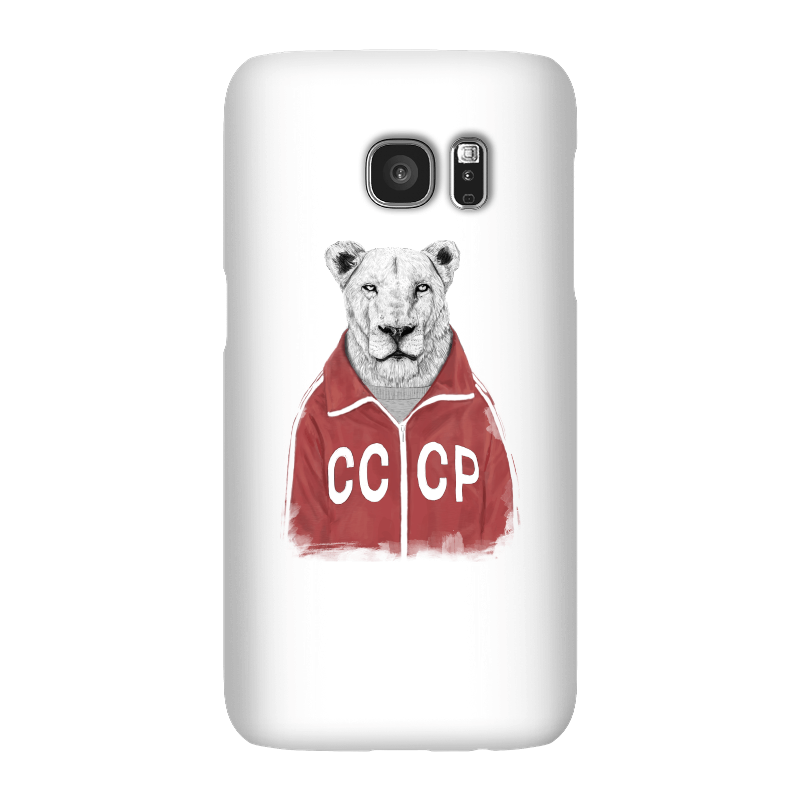 Balazs Solti CCCP Lion Phone Case for iPhone and Android - Samsung S7 - Snap Case - Matte
