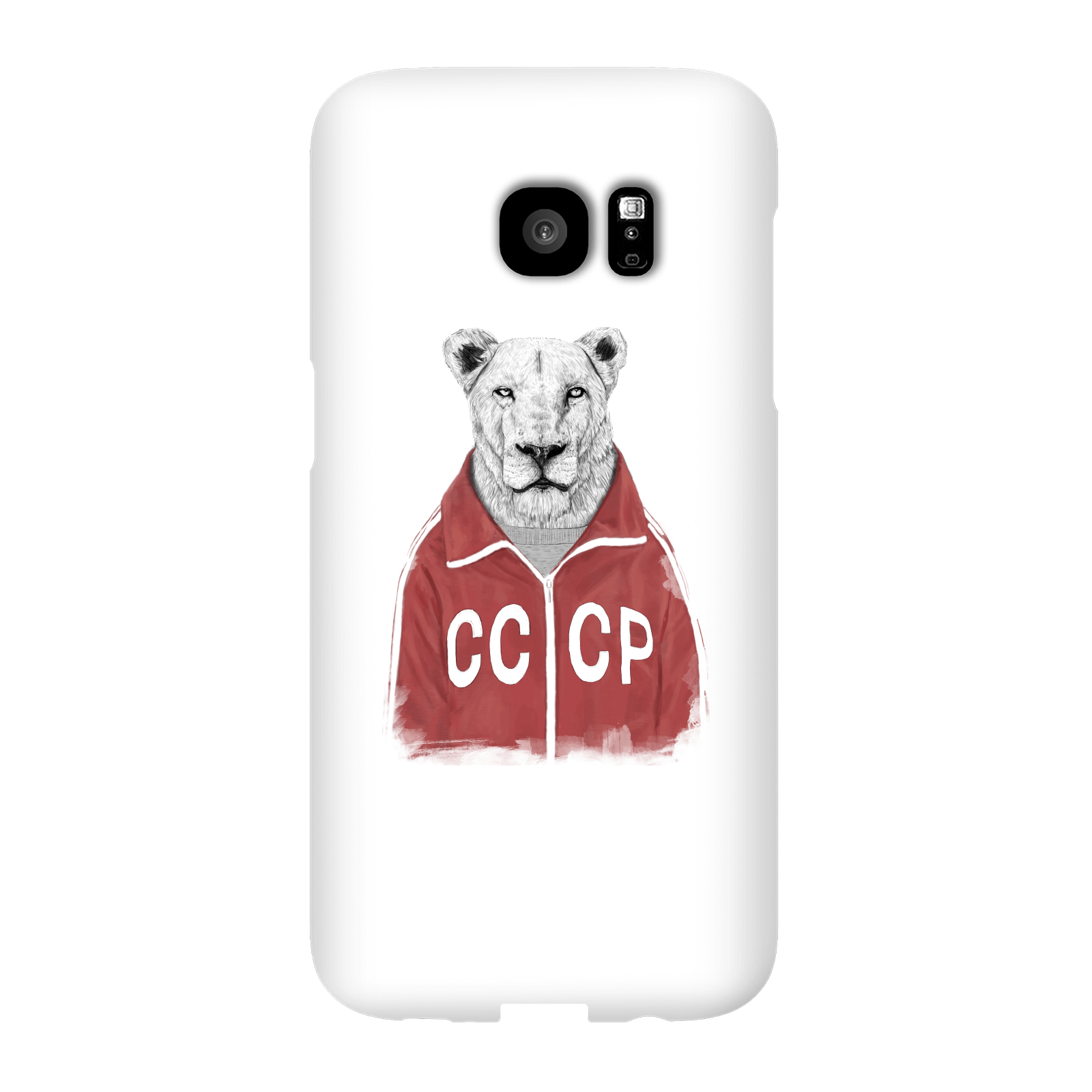 Balazs Solti CCCP Lion Phone Case for iPhone and Android - Samsung S7 Edge - Snap Case - Matte