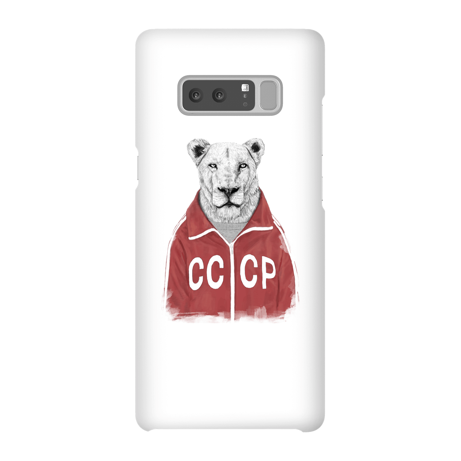 Balazs Solti CCCP Lion Phone Case for iPhone and Android - Samsung Note 8 - Snap Case - Matte