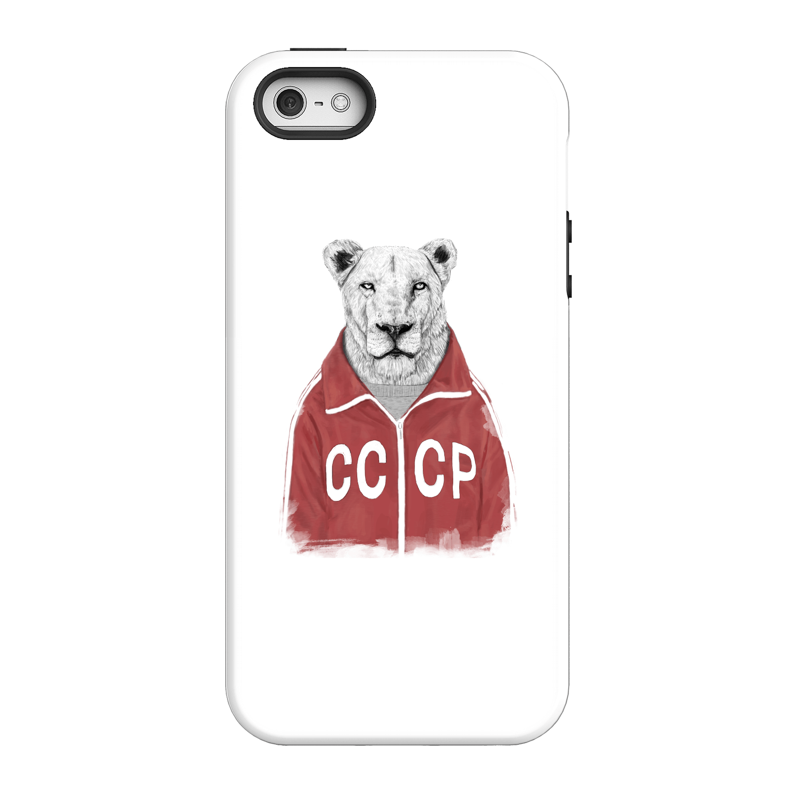 Balazs Solti CCCP Lion Phone Case for iPhone and Android - iPhone 5/5s - Tough Case - Matte