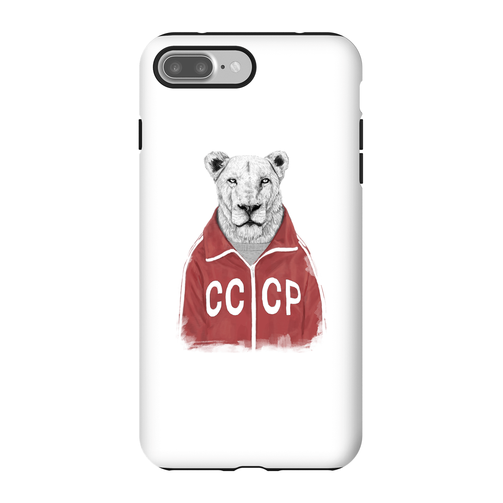Balazs Solti CCCP Lion Phone Case for iPhone and Android - iPhone 7 Plus - Tough Case - Matte