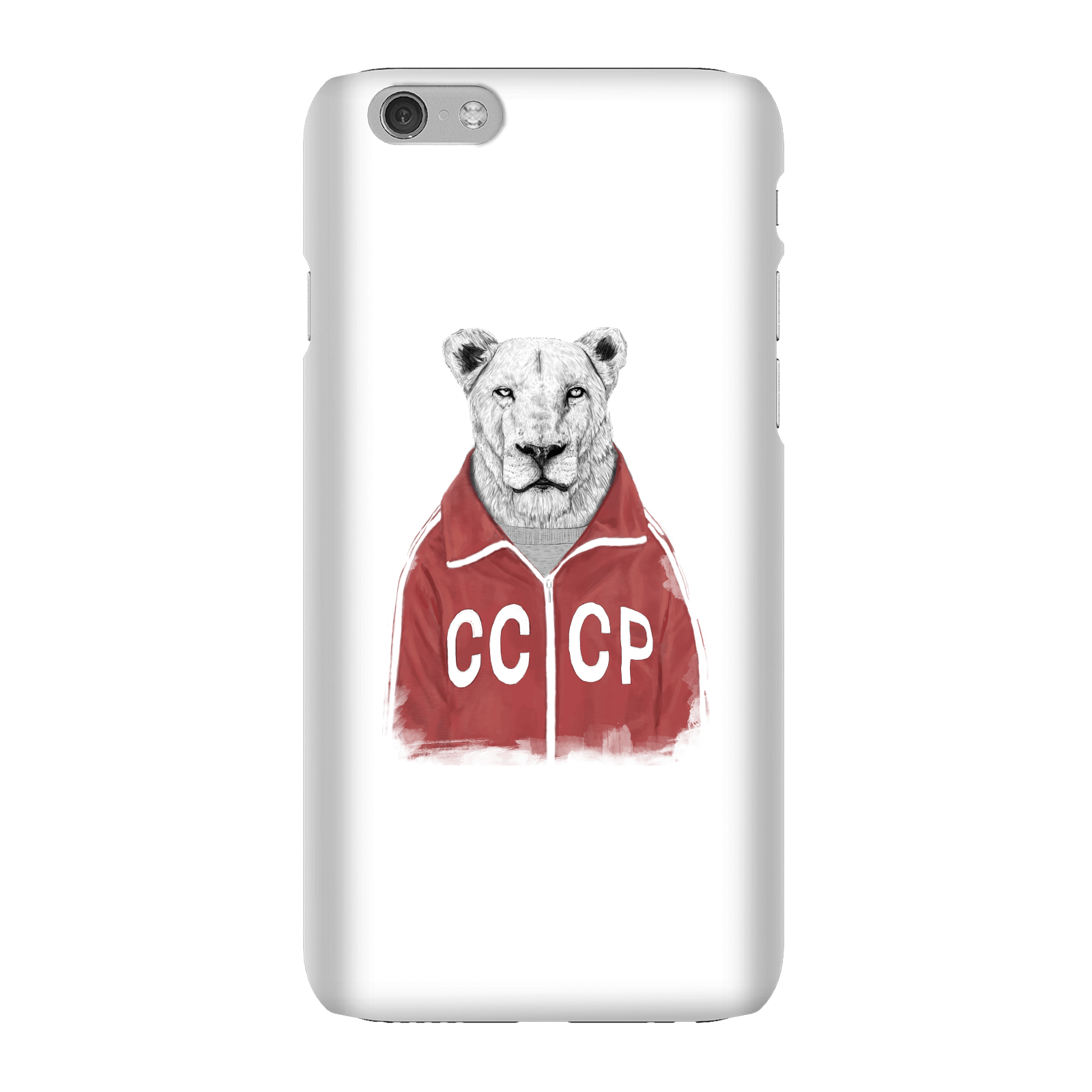 Balazs Solti CCCP Lion Phone Case for iPhone and Android - iPhone 6 - Snap Case - Gloss