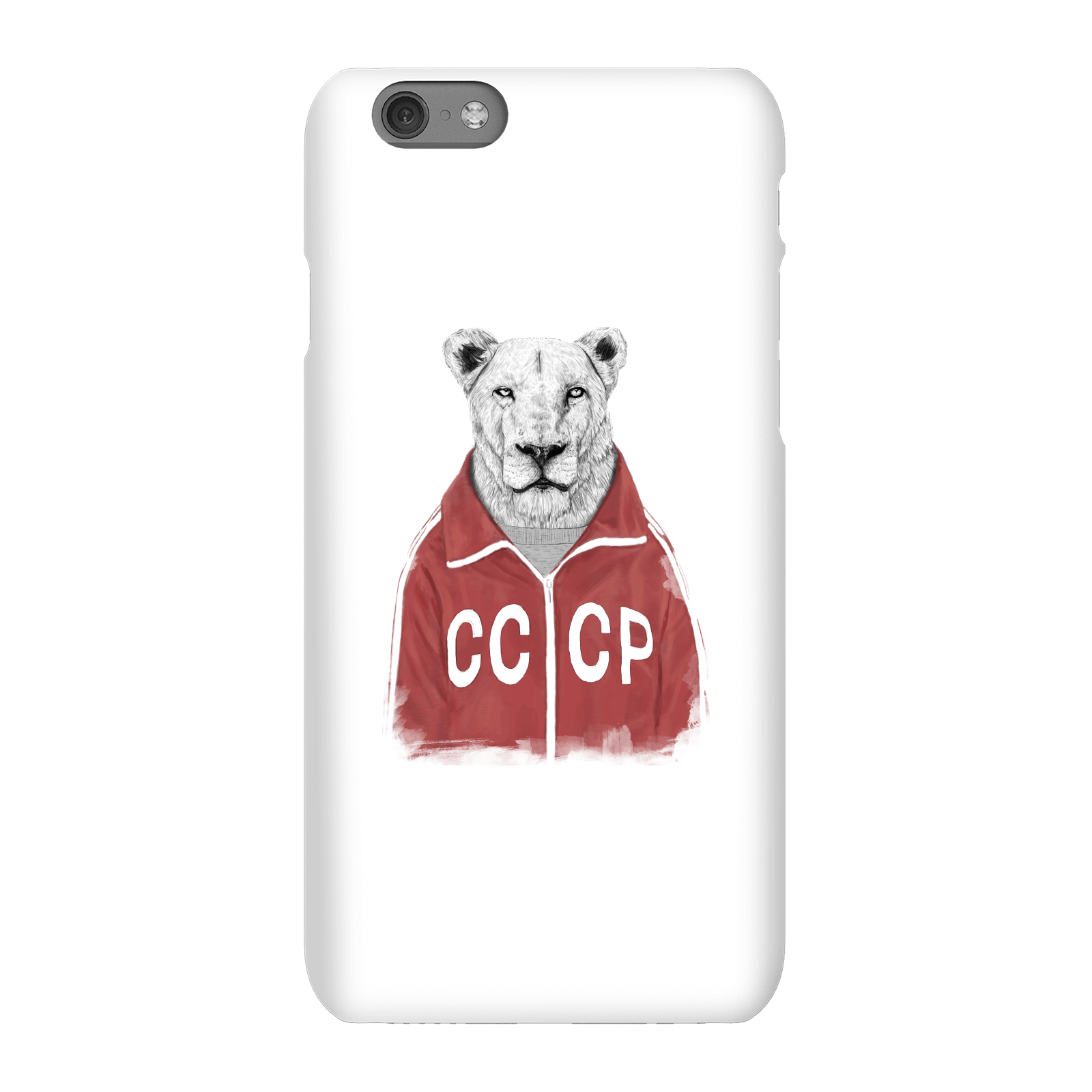 Balazs Solti CCCP Lion Phone Case for iPhone and Android - iPhone 6S - Snap Case - Gloss