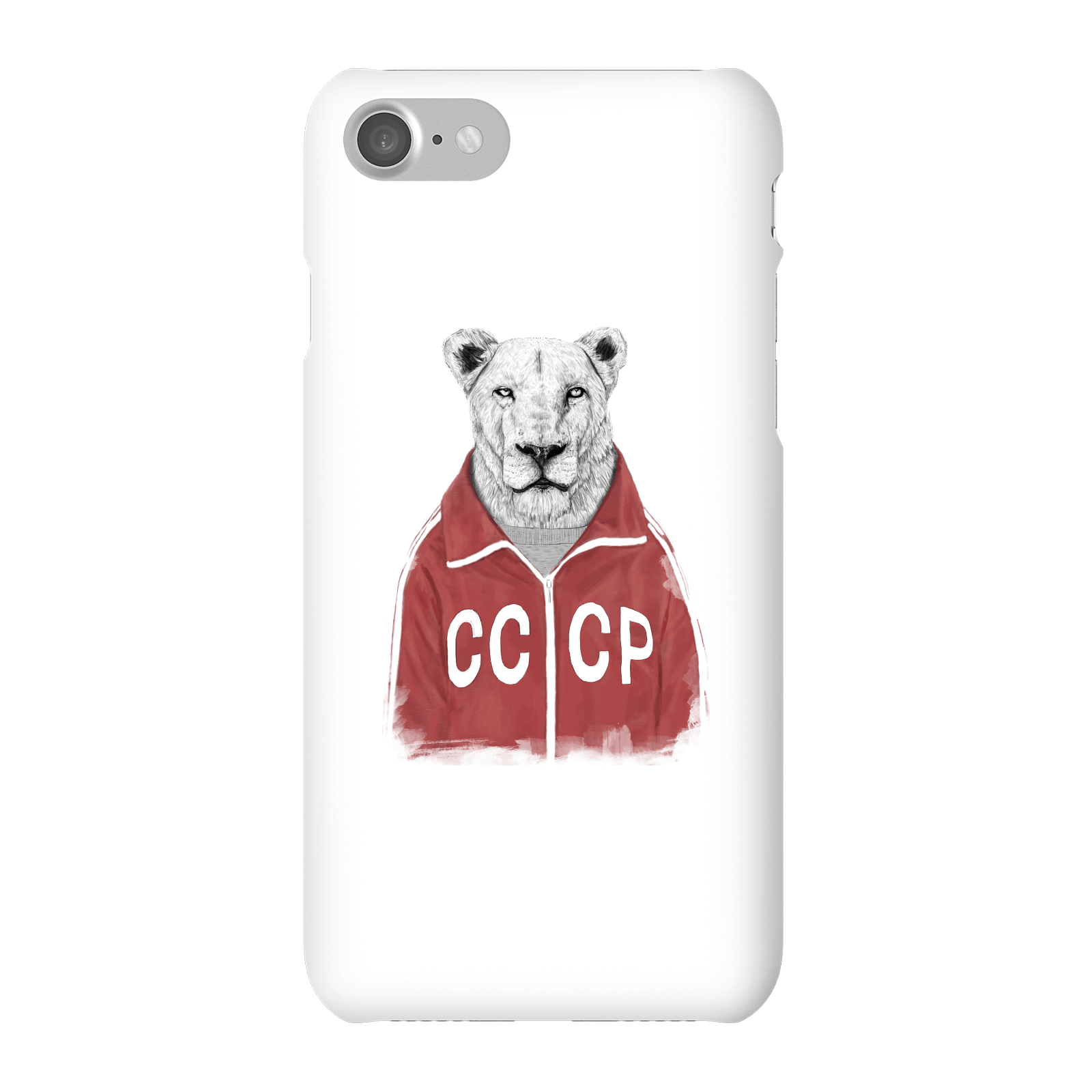 Balazs Solti CCCP Lion Phone Case for iPhone and Android - iPhone 7 - Snap Case - Gloss
