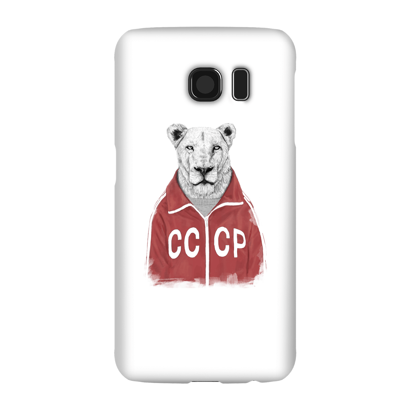 Balazs Solti CCCP Lion Phone Case for iPhone and Android - Samsung S6 - Snap Case - Gloss