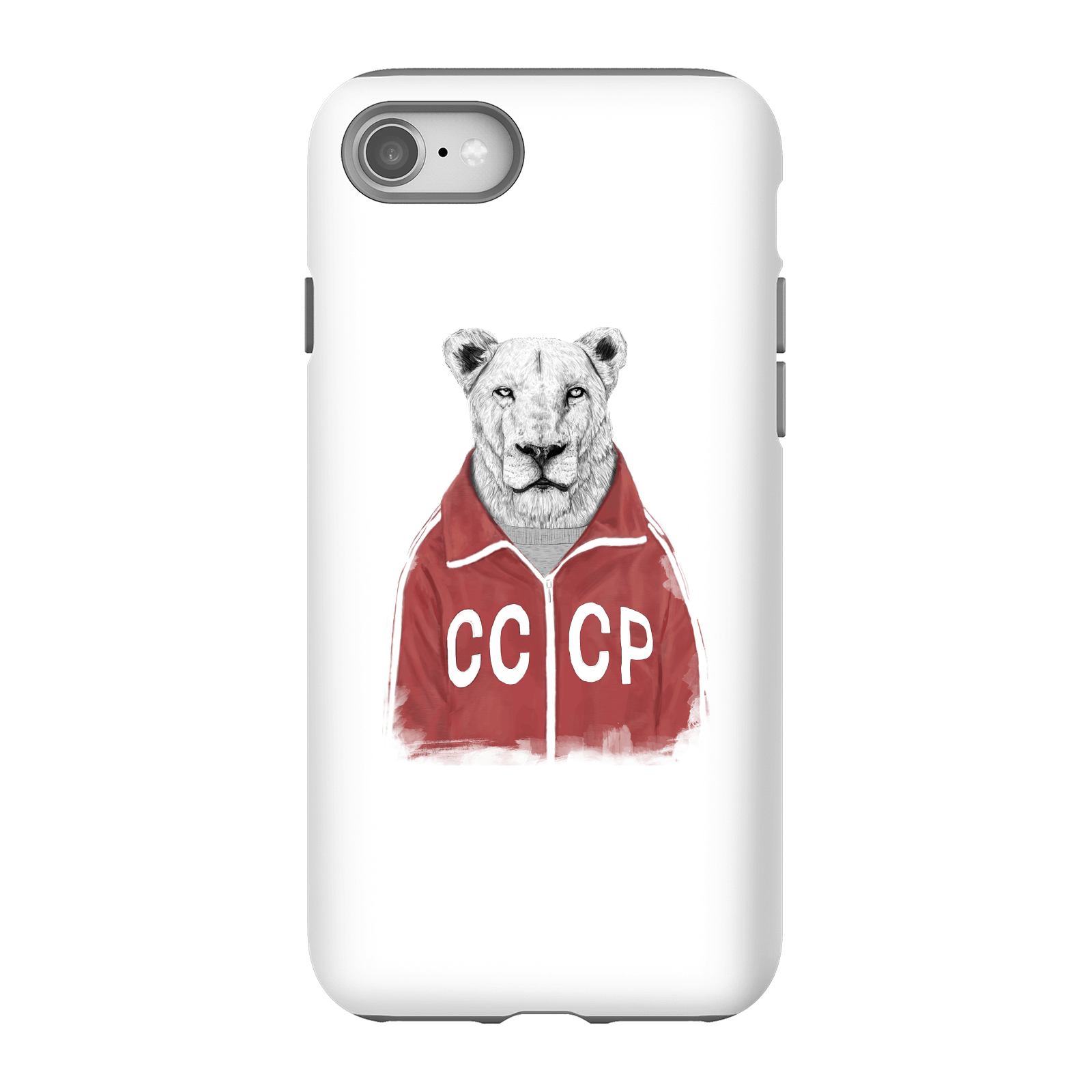Balazs Solti CCCP Lion Phone Case for iPhone and Android - iPhone 8 - Tough Case - Gloss