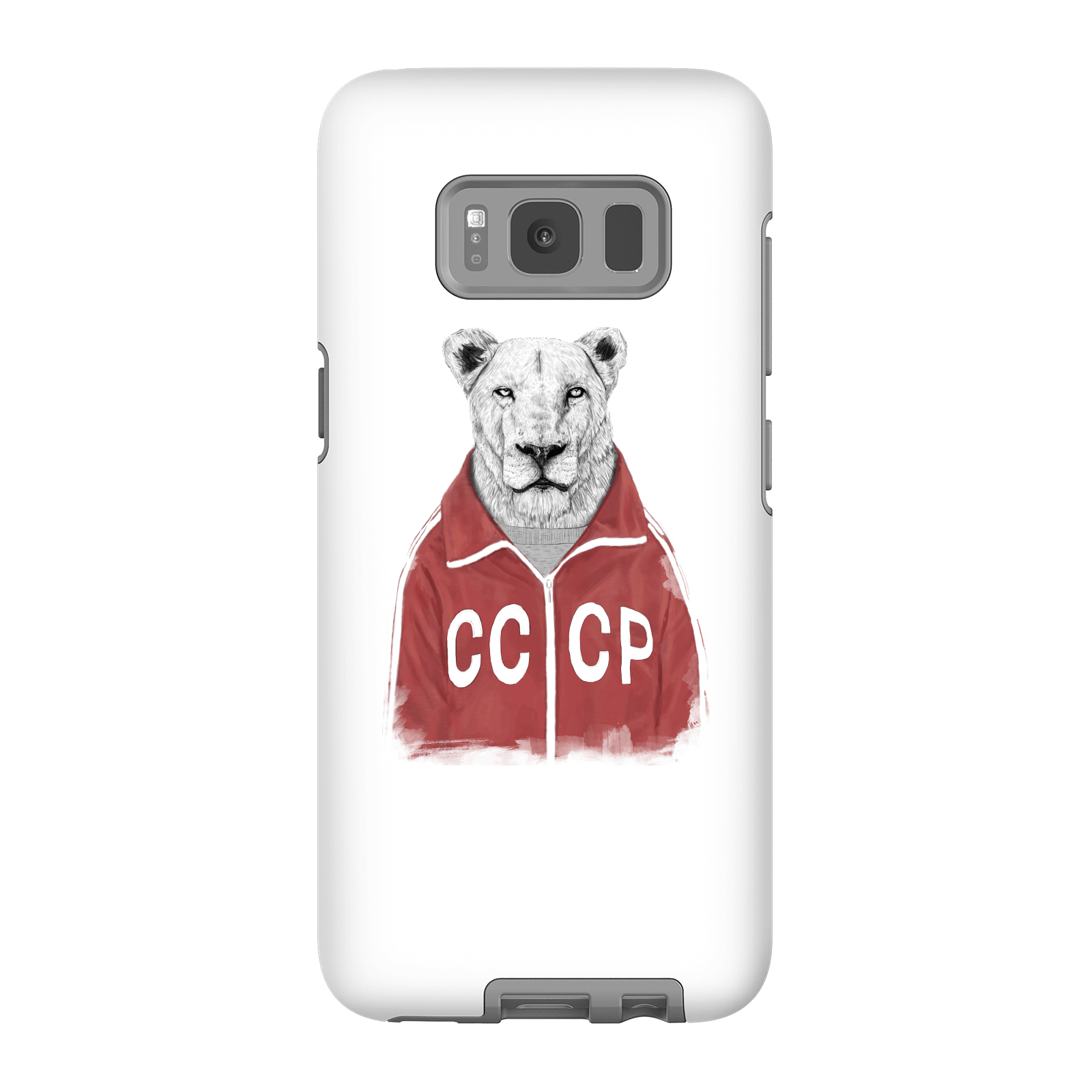 Balazs Solti CCCP Lion Phone Case for iPhone and Android - Samsung S8 - Tough Case - Gloss