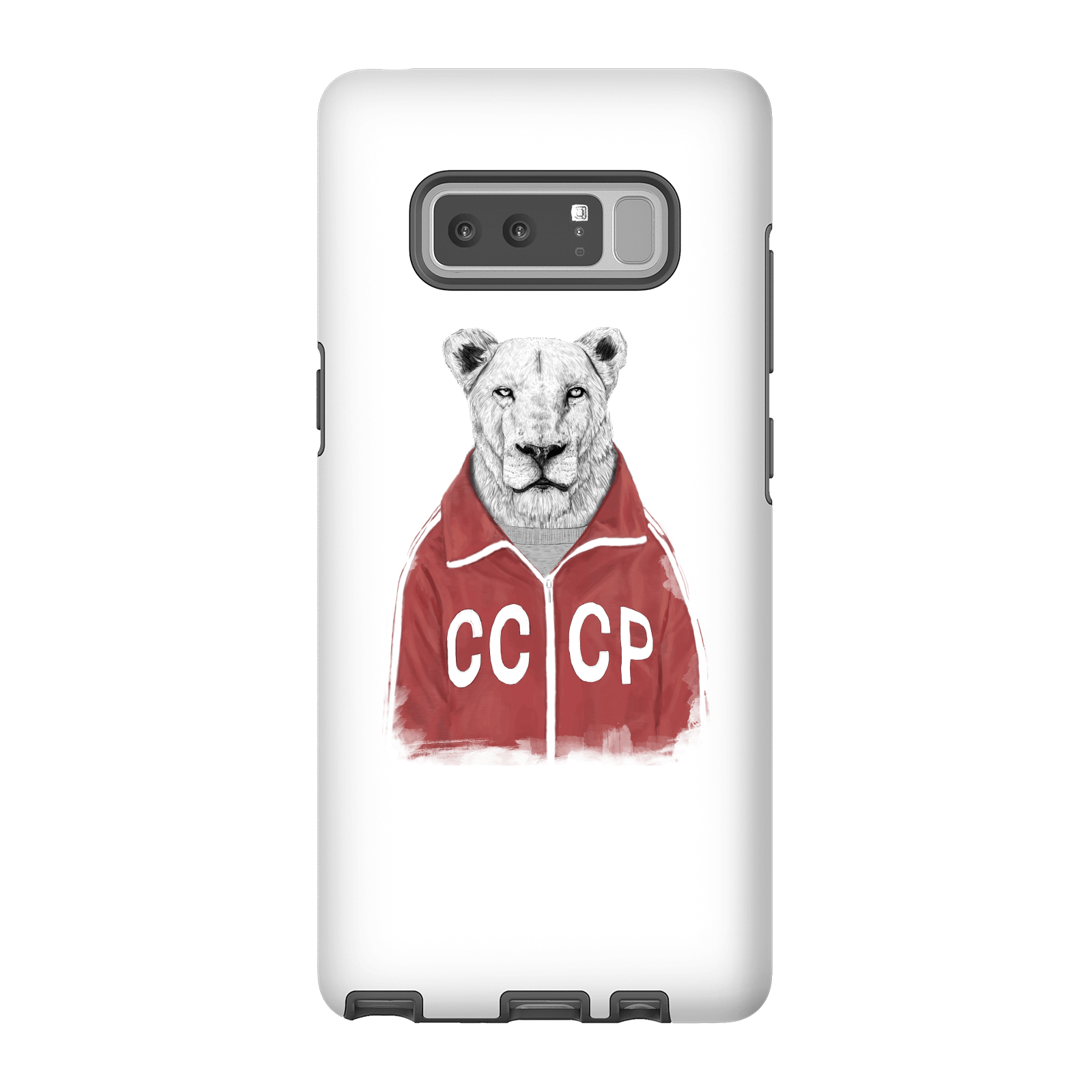 Balazs Solti CCCP Lion Phone Case for iPhone and Android - Samsung Note 8 - Tough Case - Gloss