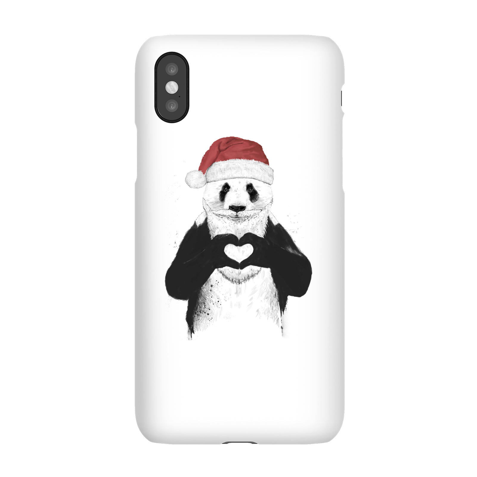 Balazs Solti Santa Bear Phone Case for iPhone and Android - iPhone X - Snap Case - Matte