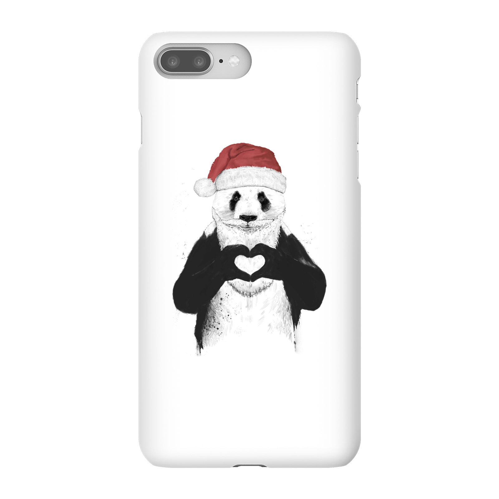 Balazs Solti Santa Bear Phone Case for iPhone and Android - iPhone 8 Plus - Snap Case - Gloss