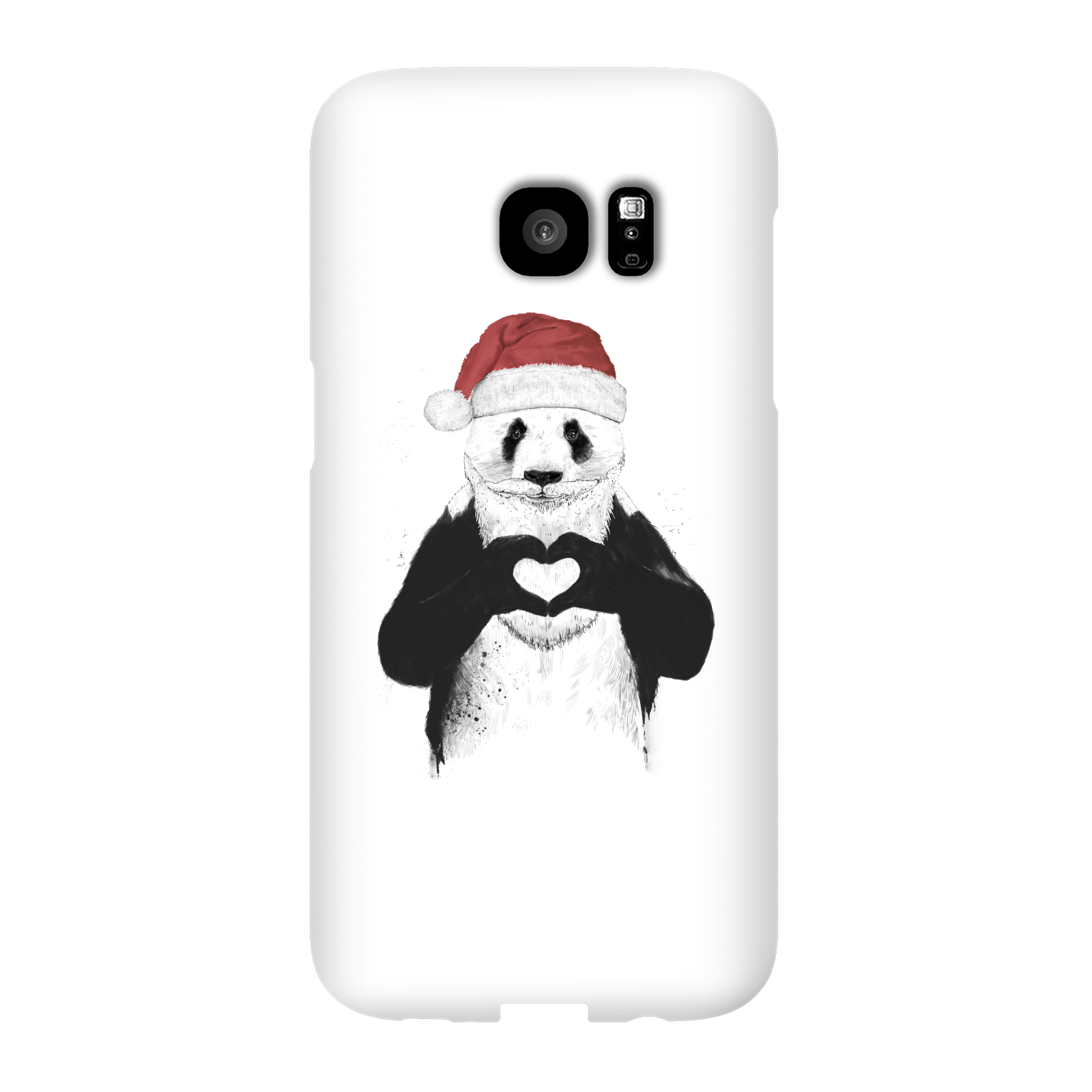 Balazs Solti Santa Bear Phone Case for iPhone and Android - Samsung S7 Edge - Snap Case - Gloss