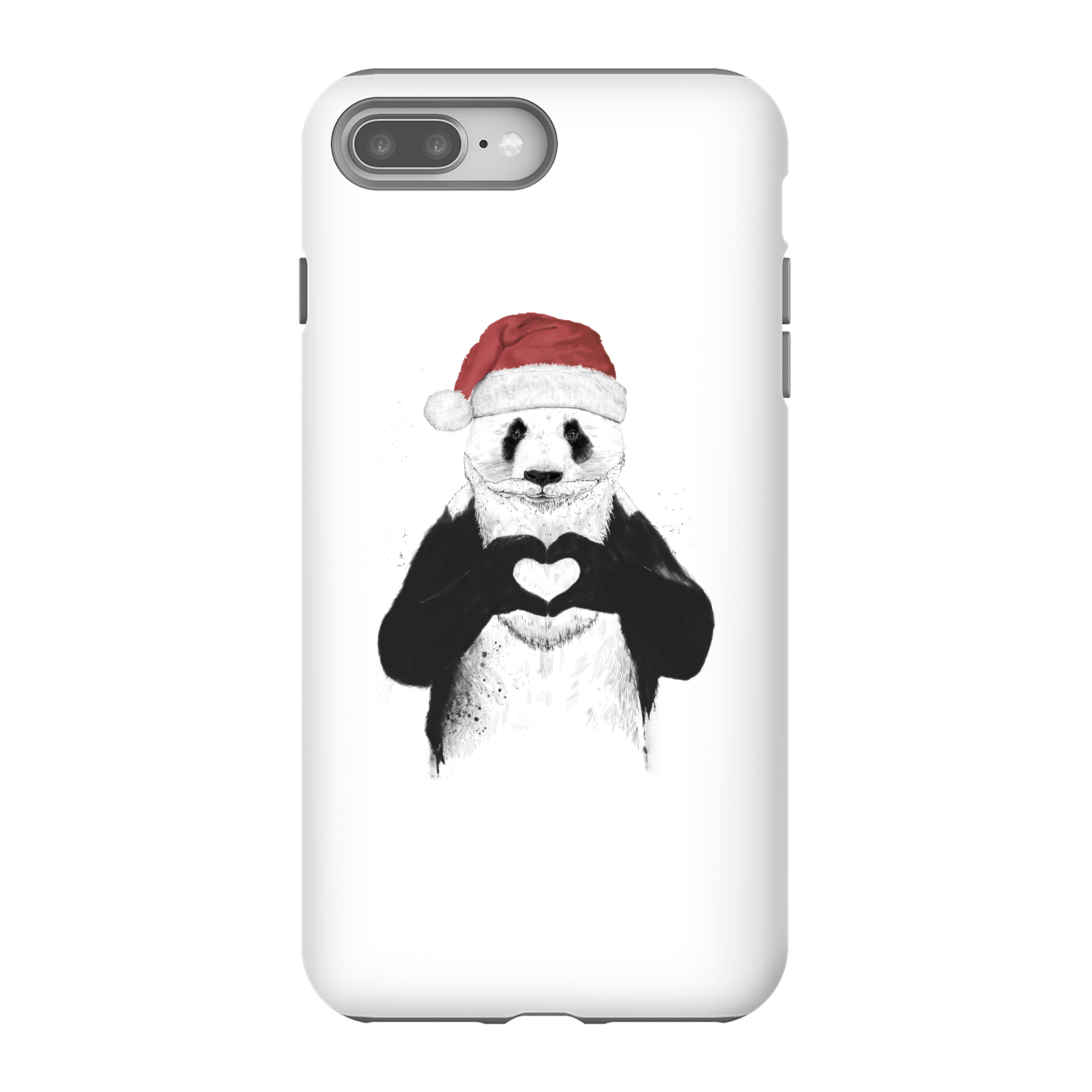 Balazs Solti Santa Bear Phone Case for iPhone and Android - iPhone 8 Plus - Tough Case - Gloss