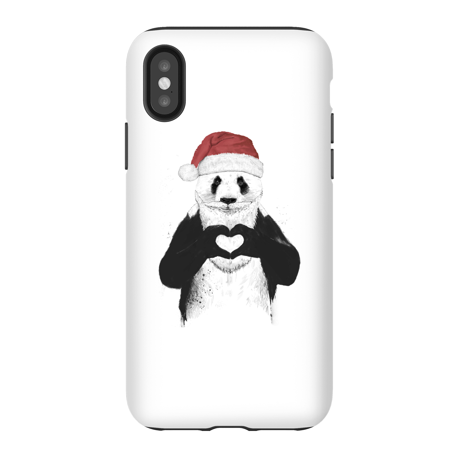 Balazs Solti Santa Bear Phone Case for iPhone and Android - iPhone X - Tough Case - Gloss