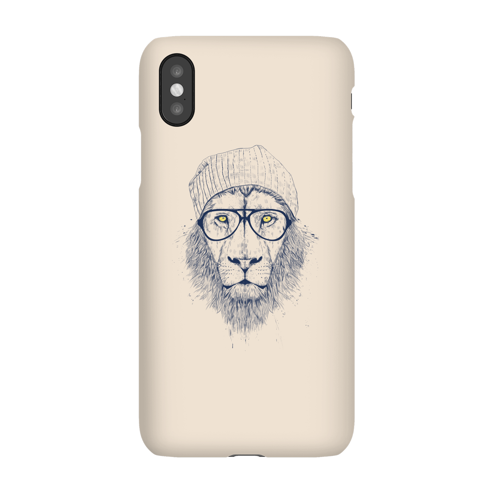 Balazs Solti Lion Phone Case for iPhone and Android - iPhone X - Snap Case - Matte