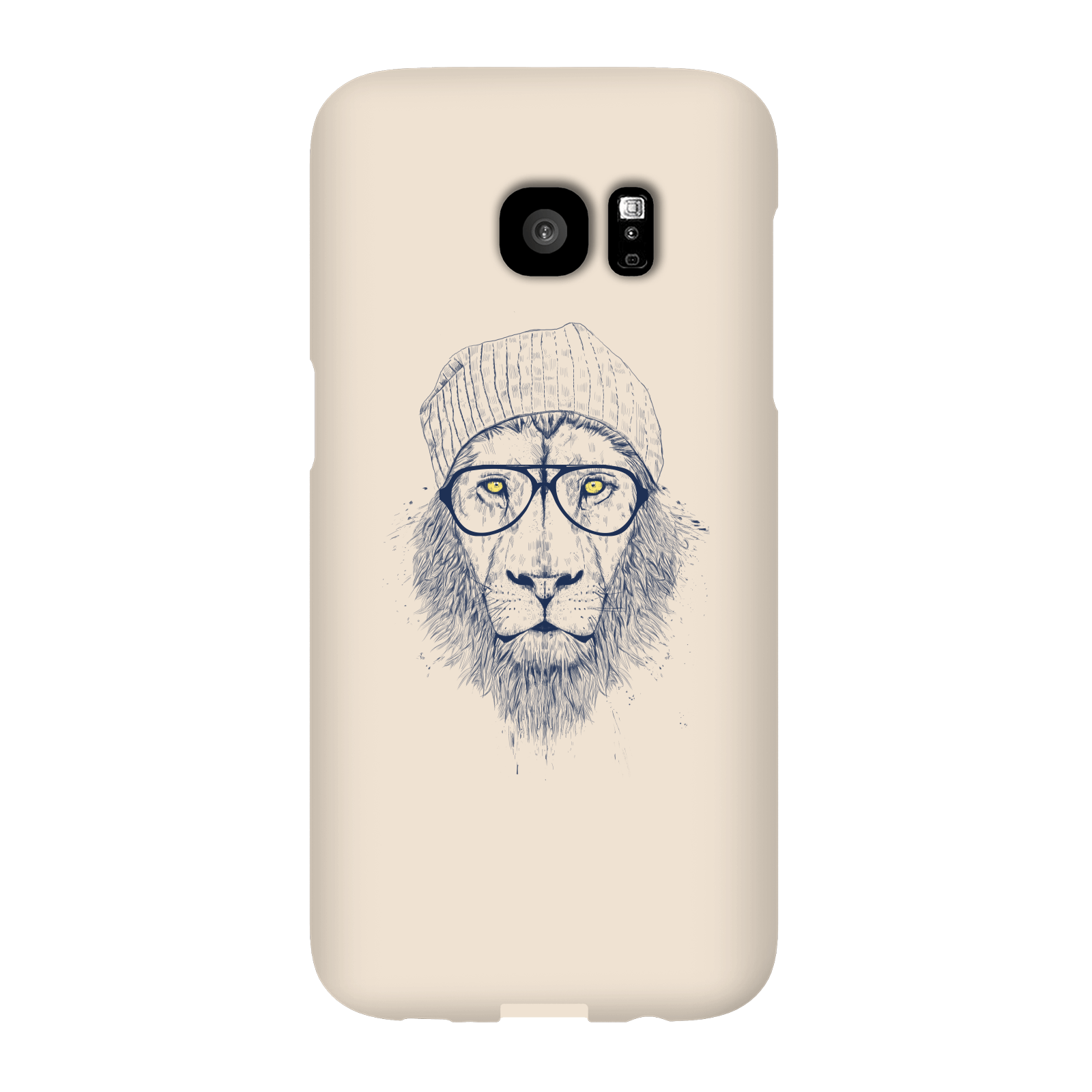 balazs solti lion phone case for iphone and android - samsung s7 edge - snap case - gloss