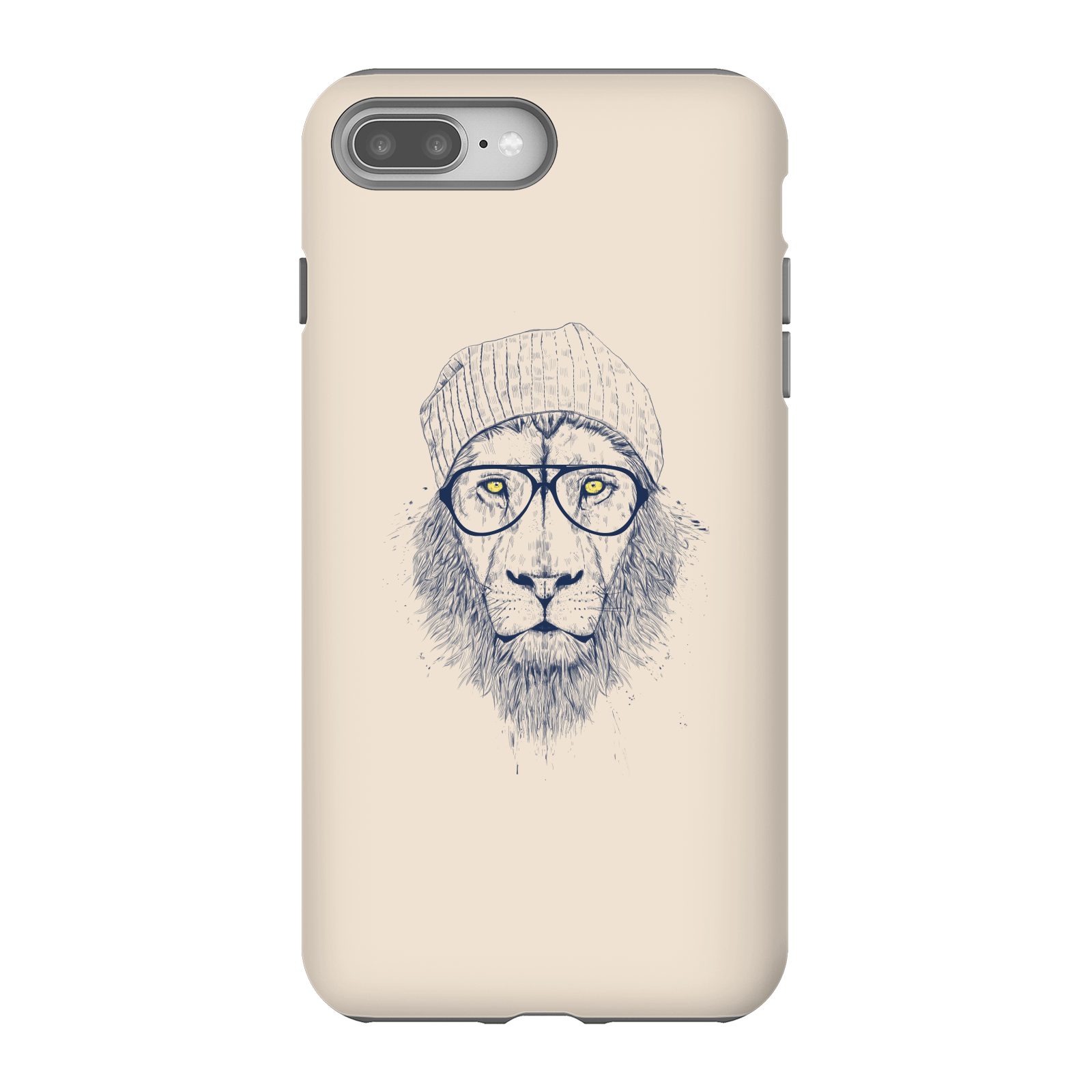 Balazs Solti Lion Phone Case for iPhone and Android - iPhone 8 Plus - Tough Case - Gloss
