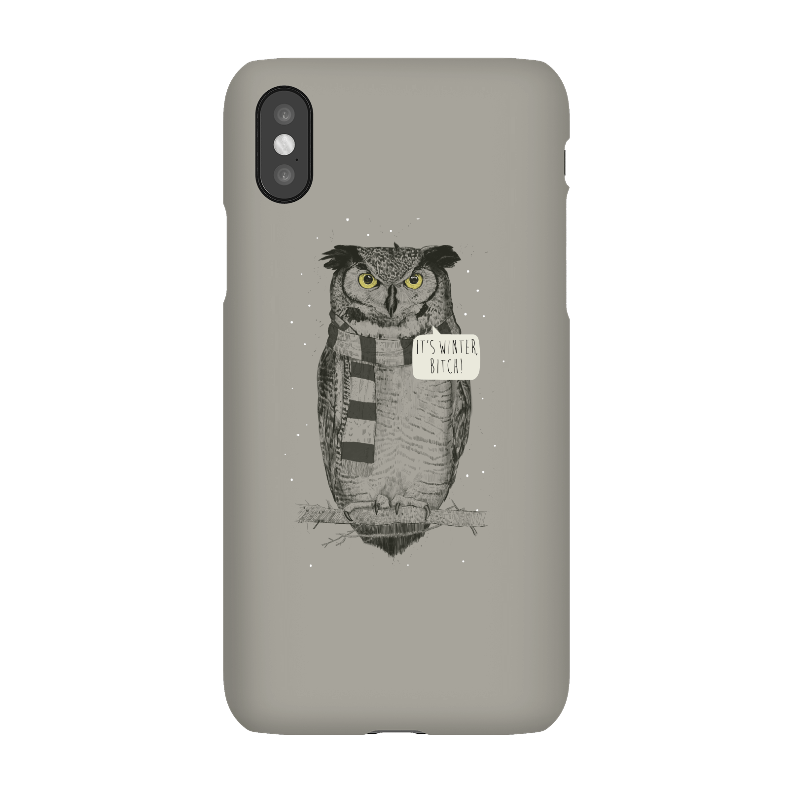 Balazs Solti It's Winter, Bitch! Phone Case for iPhone and Android - iPhone X - Snap Case - Gloss