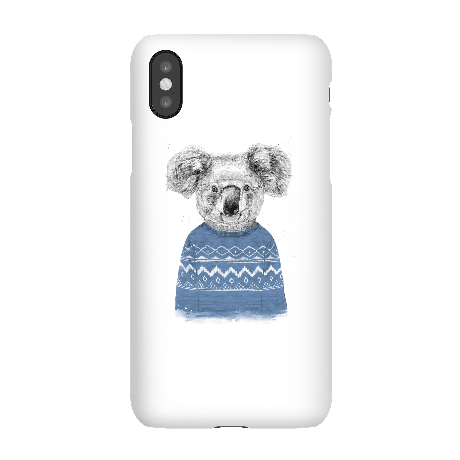 Balazs Solti Koala And Jumper Phone Case for iPhone and Android - iPhone X - Snap Case - Matte