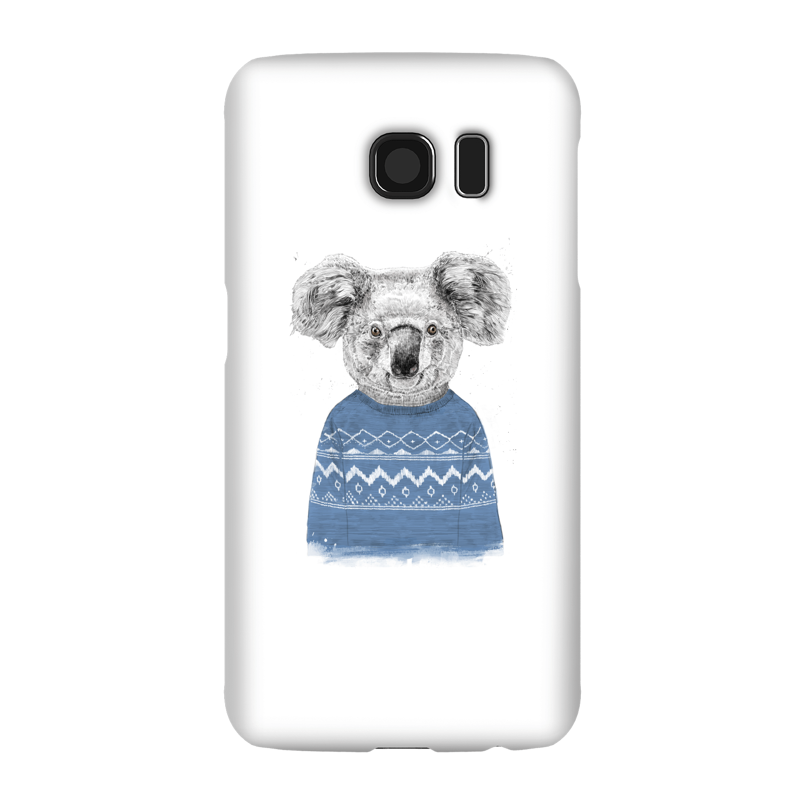 Balazs Solti Koala And Jumper Phone Case for iPhone and Android - Samsung S6 - Snap Case - Matte