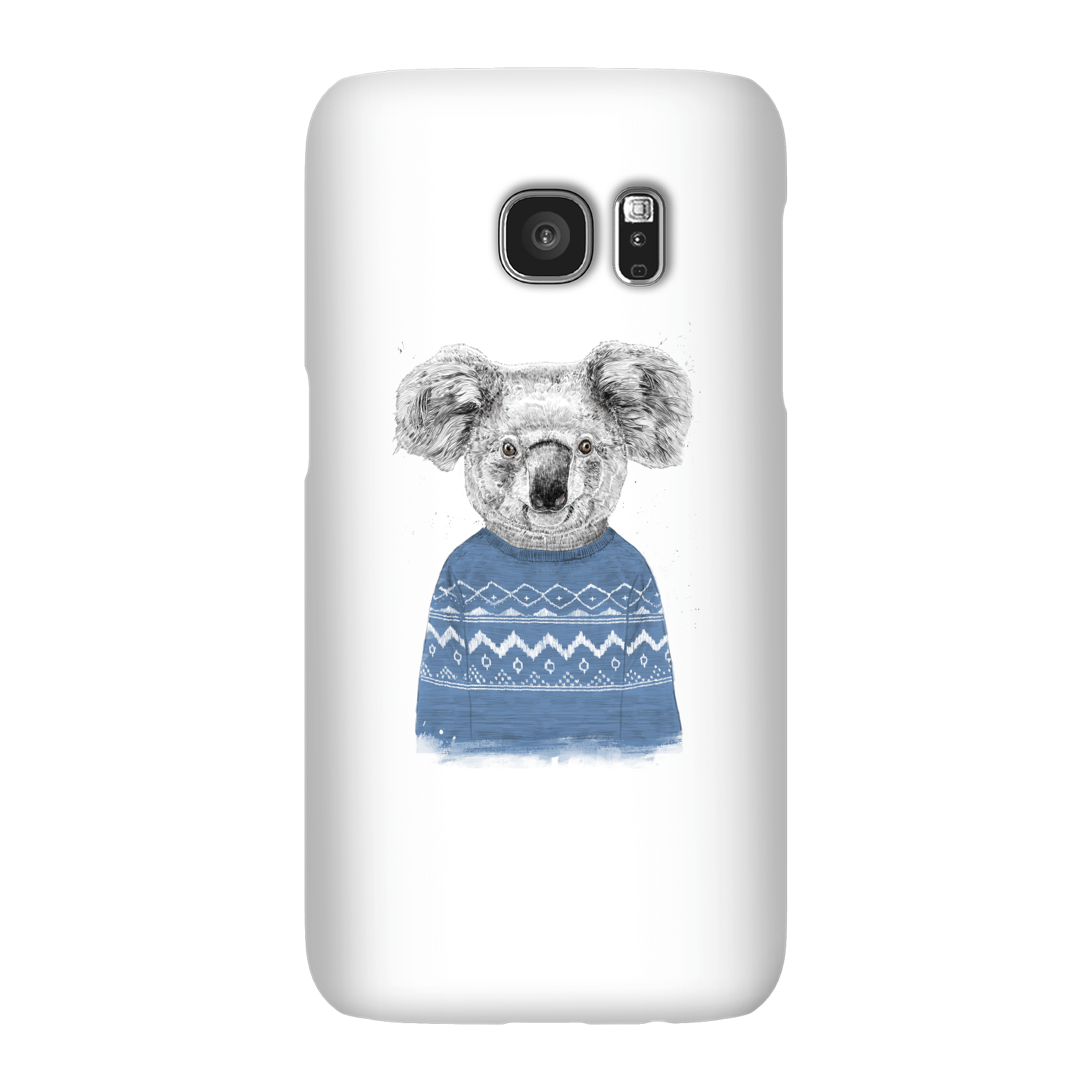 Balazs Solti Koala And Jumper Phone Case for iPhone and Android - Samsung S7 - Snap Case - Gloss