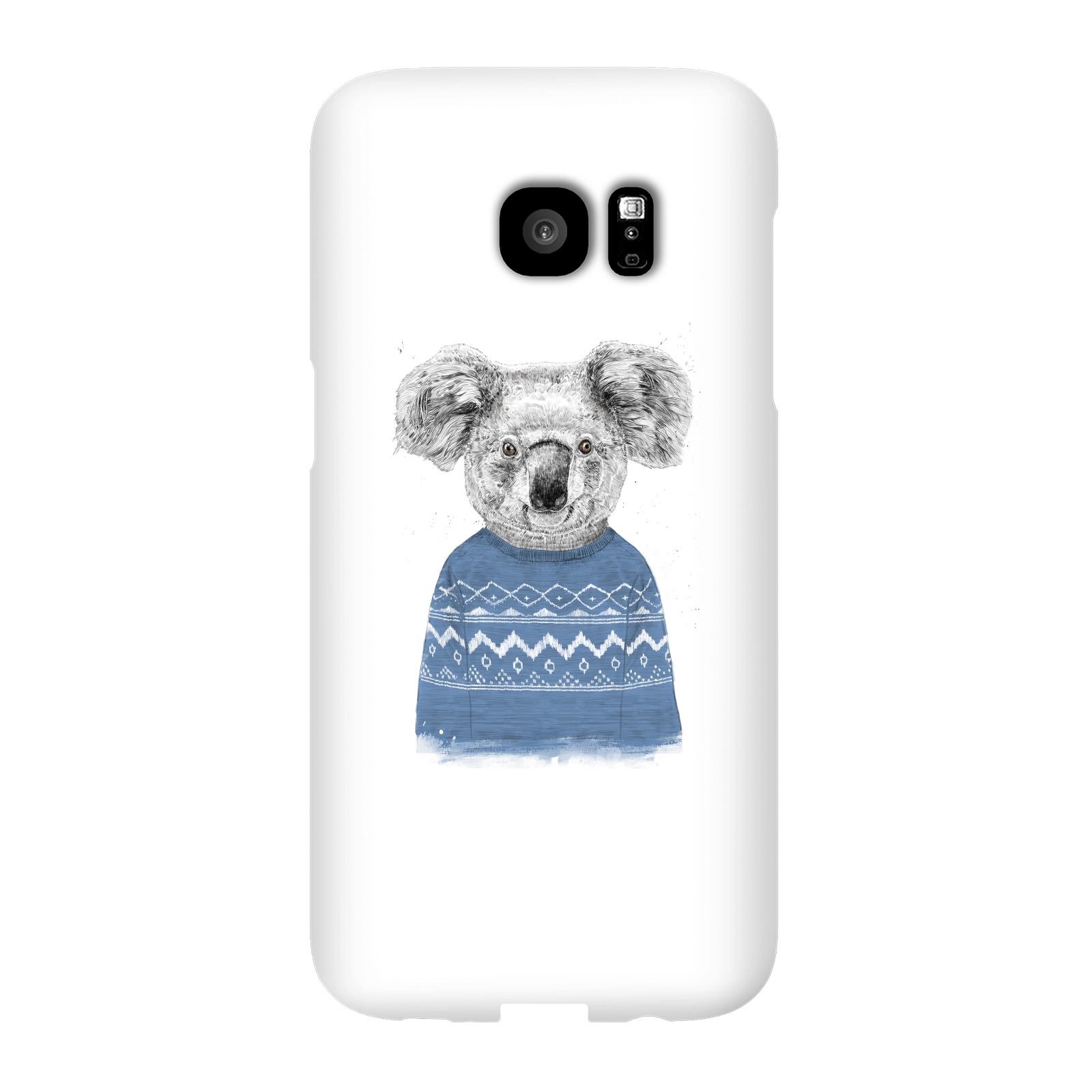 Balazs Solti Koala And Jumper Phone Case for iPhone and Android - Samsung S7 Edge - Snap Case - Gloss