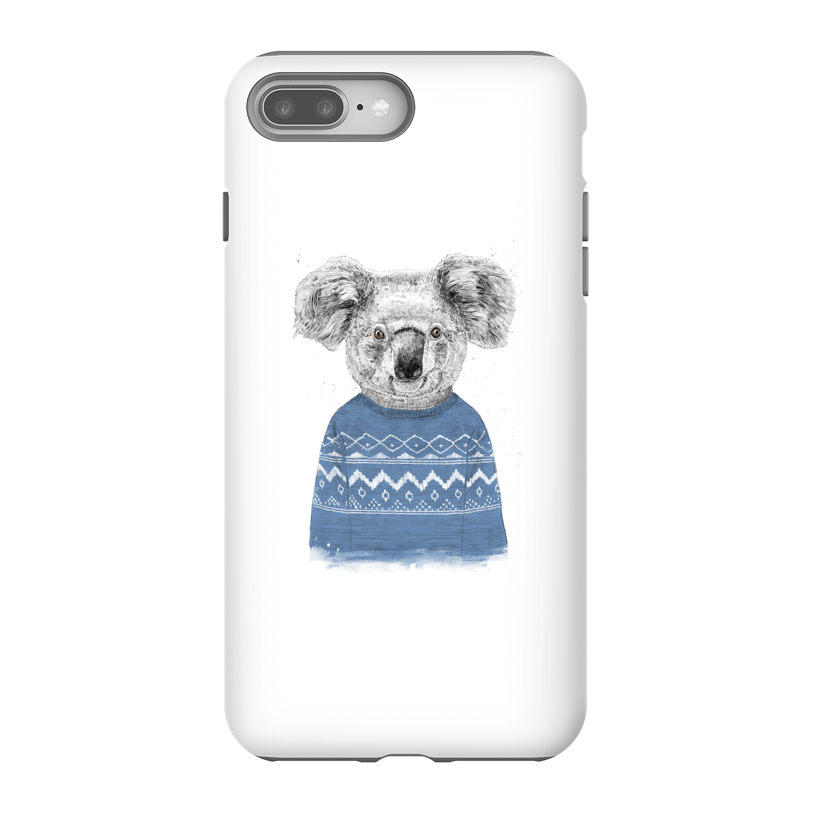 Balazs Solti Koala And Jumper Phone Case for iPhone and Android - iPhone 8 Plus - Tough Case - Gloss