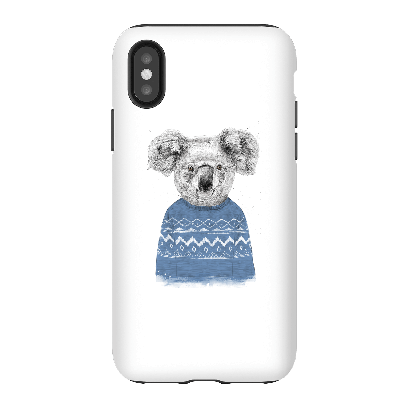 Balazs Solti Koala And Jumper Phone Case for iPhone and Android - iPhone X - Tough Case - Gloss