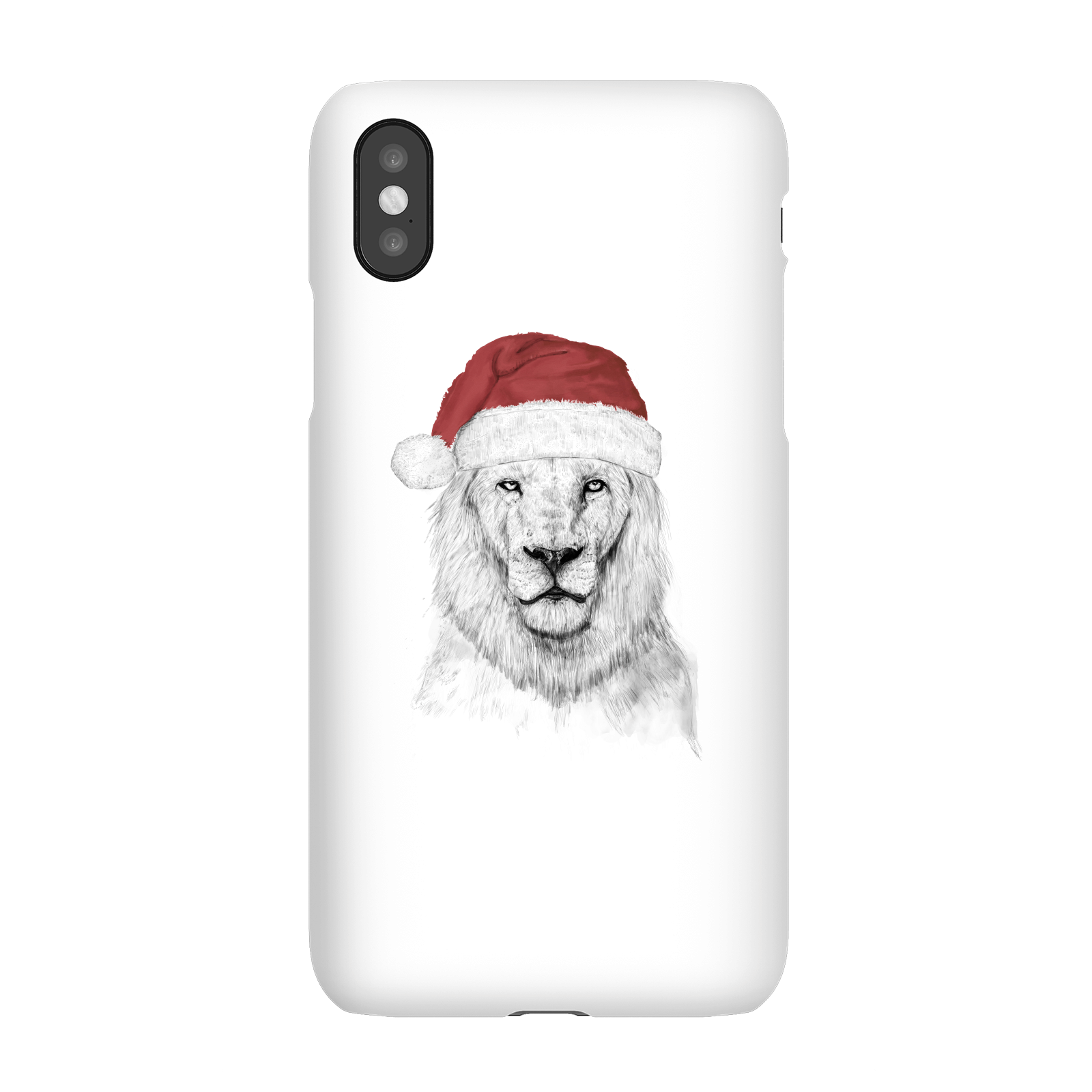 Balazs Solti Santa Bear Phone Case for iPhone and Android - iPhone X - Snap Case - Gloss