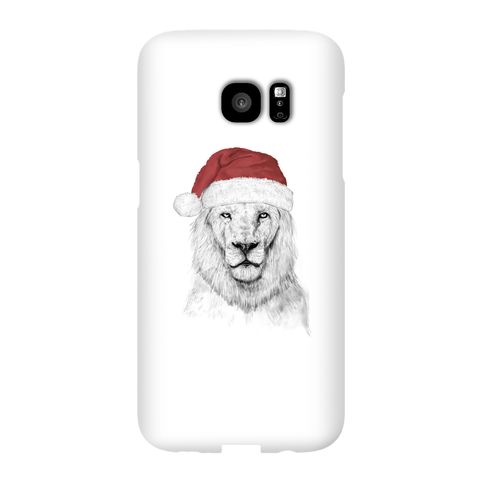Balazs Solti Santa Bear Phone Case for iPhone and Android - Samsung S7 Edge - Snap Case - Gloss