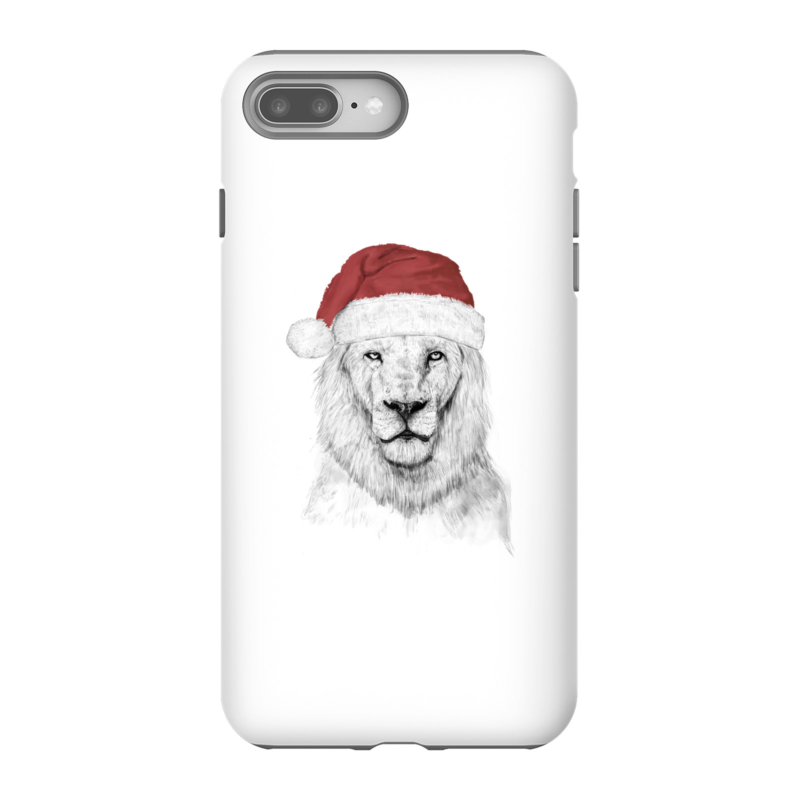 Balazs Solti Santa Bear Phone Case for iPhone and Android - iPhone 8 Plus - Tough Case - Gloss