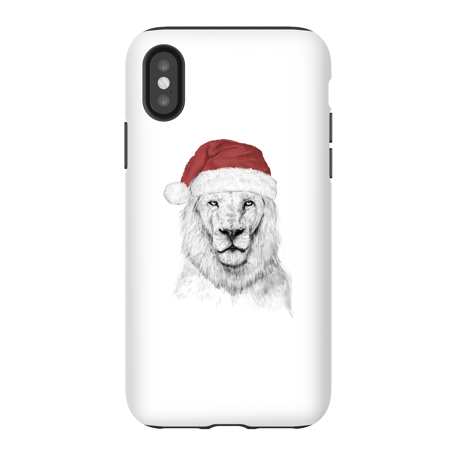 Balazs Solti Santa Bear Phone Case for iPhone and Android - iPhone X - Tough Case - Gloss